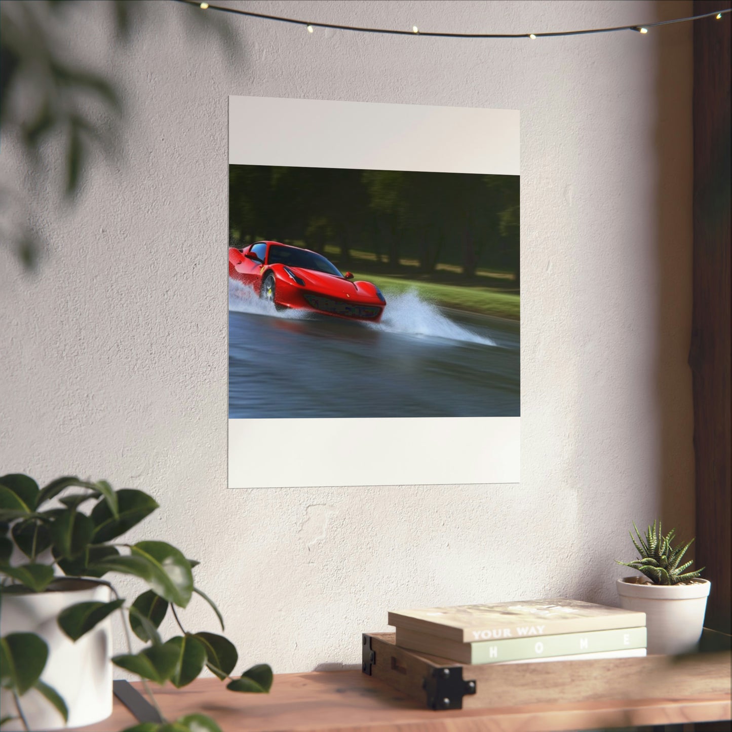 Premium Matte Vertical Posters Water Ferrari Splash 3