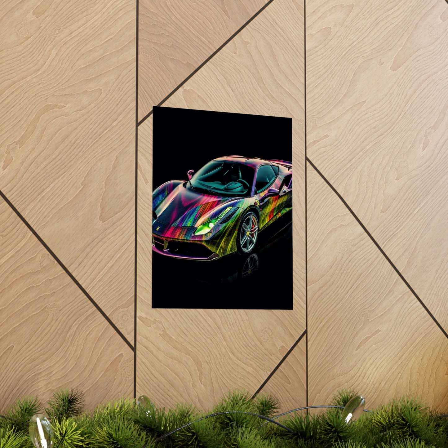 Premium Matte Vertical Posters Ferrari Color 3