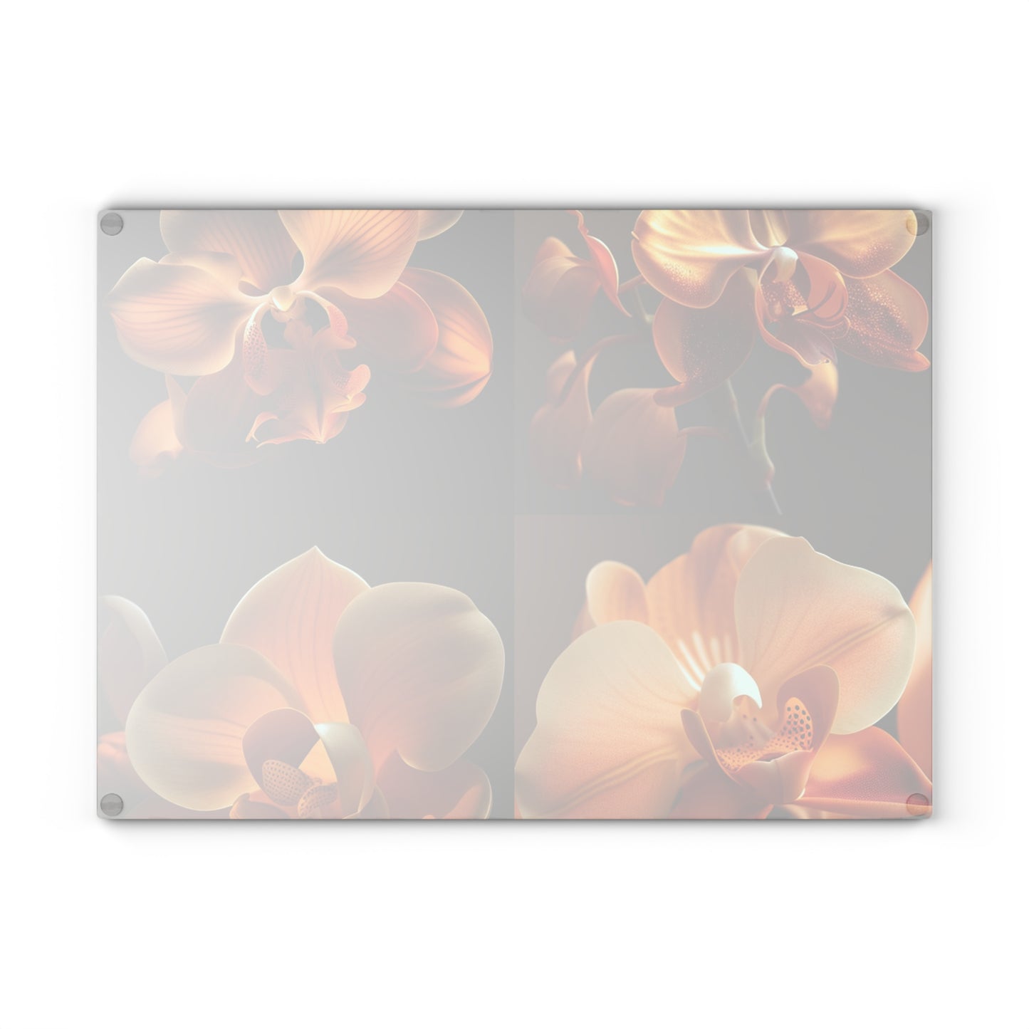 Glass Cutting Board Orange Orchid 5