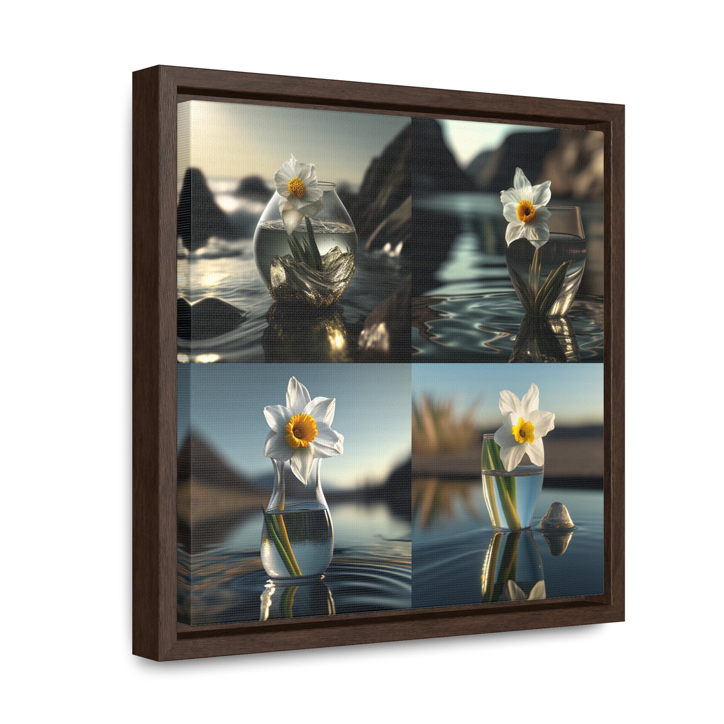 Gallery Canvas Wraps, Square Frame Daffodil 5