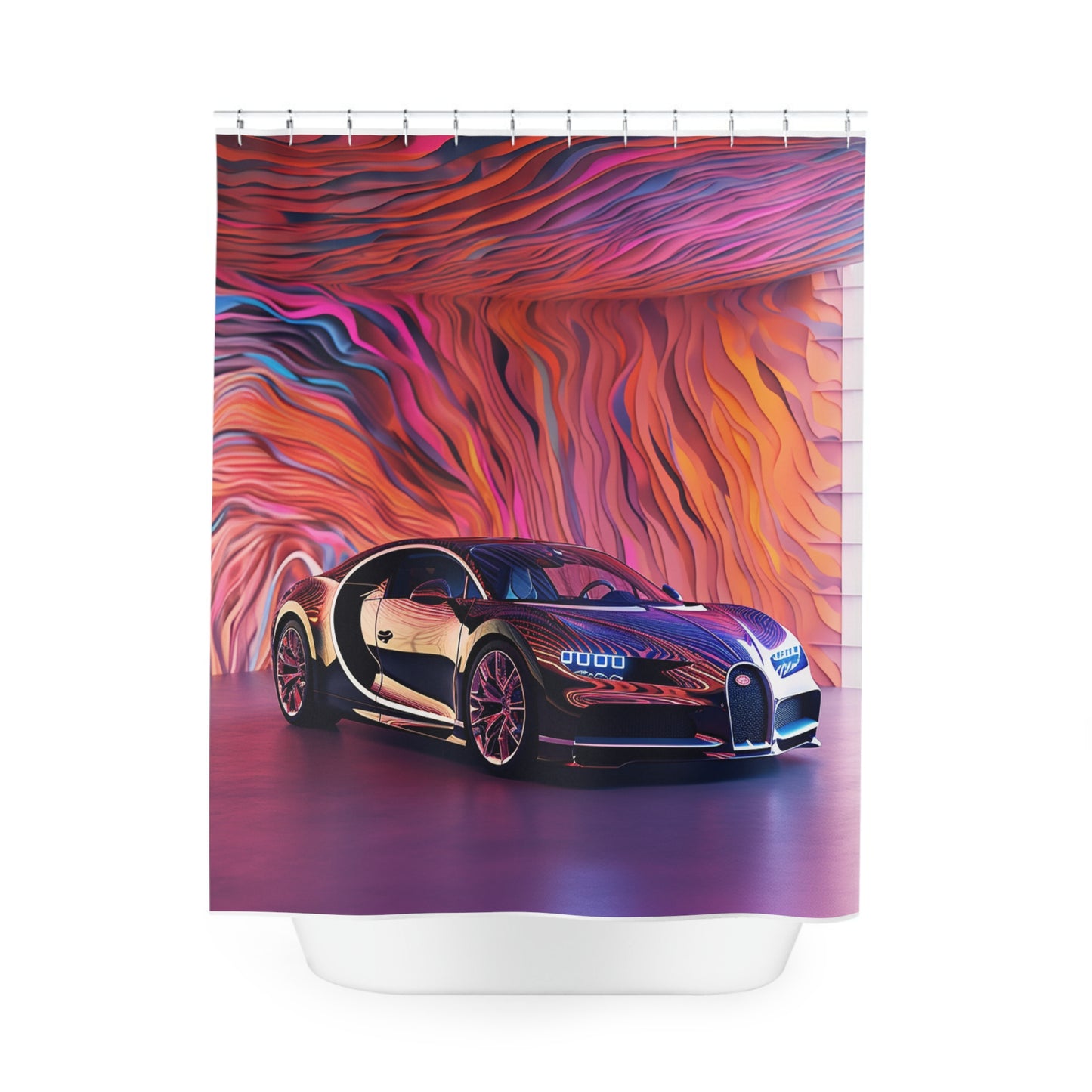 Polyester Shower Curtain Bugatti Abstract Flair 4