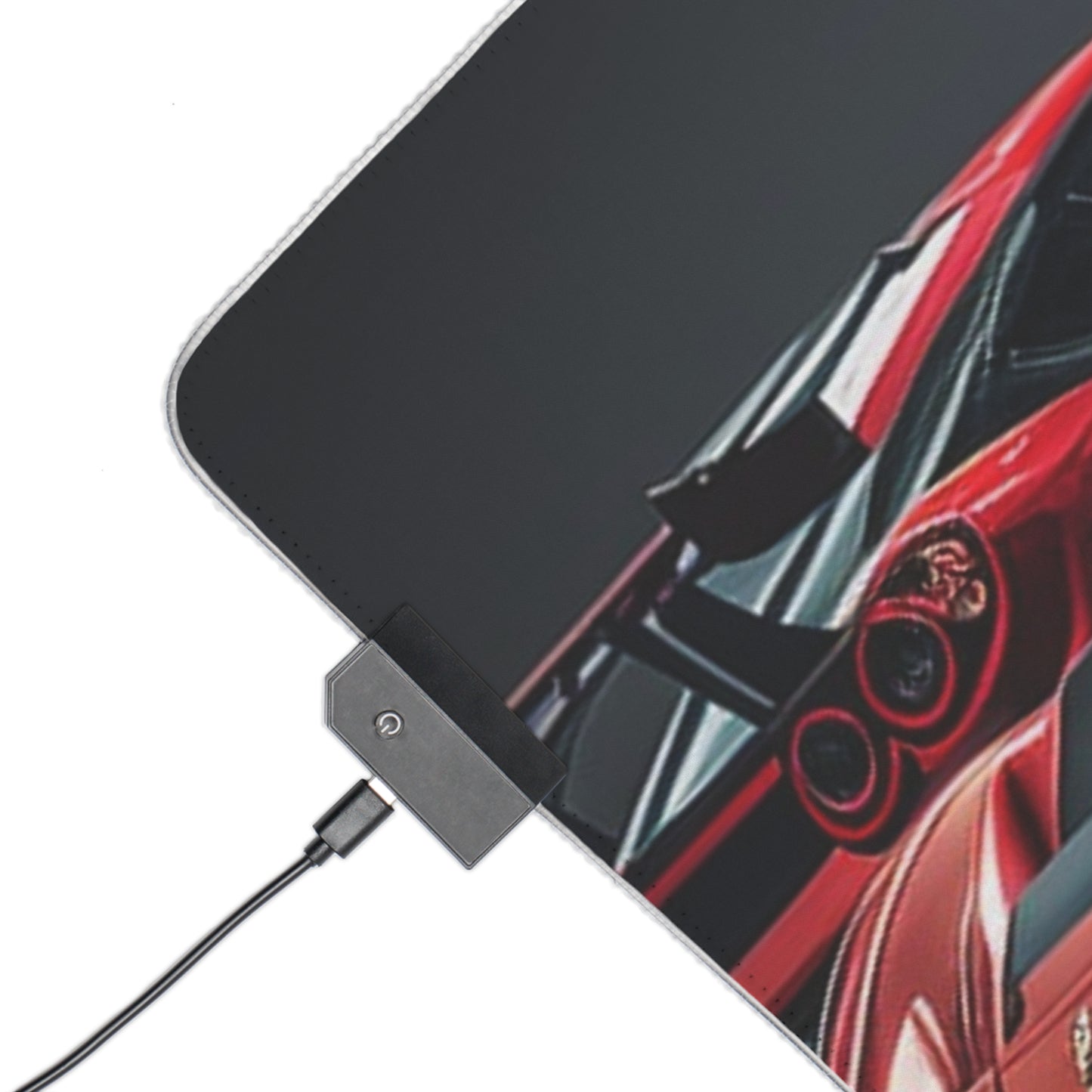 LED Gaming Mouse Pad Ferrari Red 3