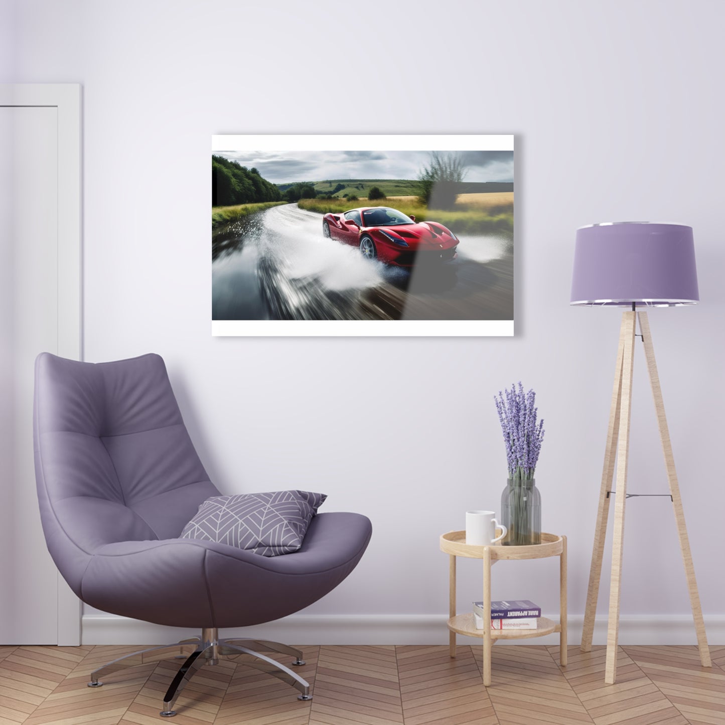 Acrylic Prints Water Ferrari Splash 4