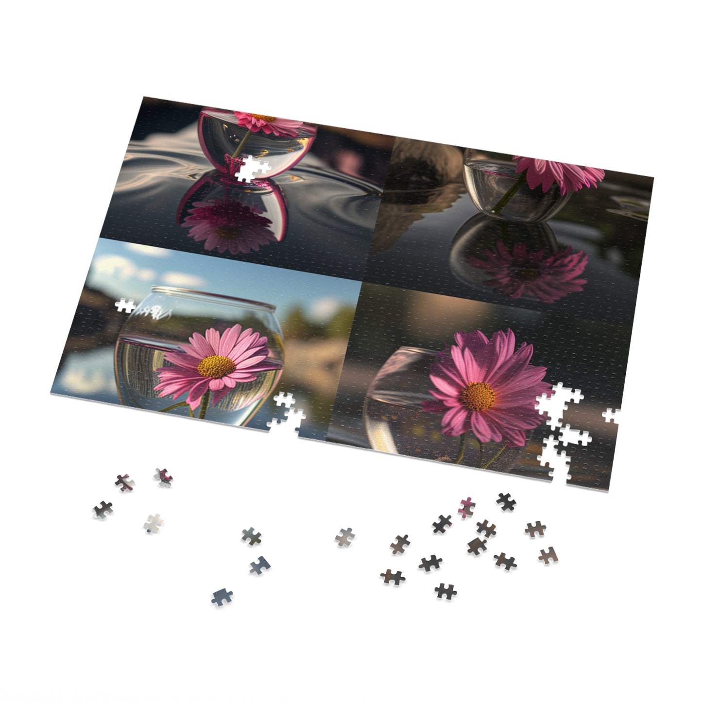 Jigsaw Puzzle (30, 110, 252, 500,1000-Piece) Pink Daisy 5