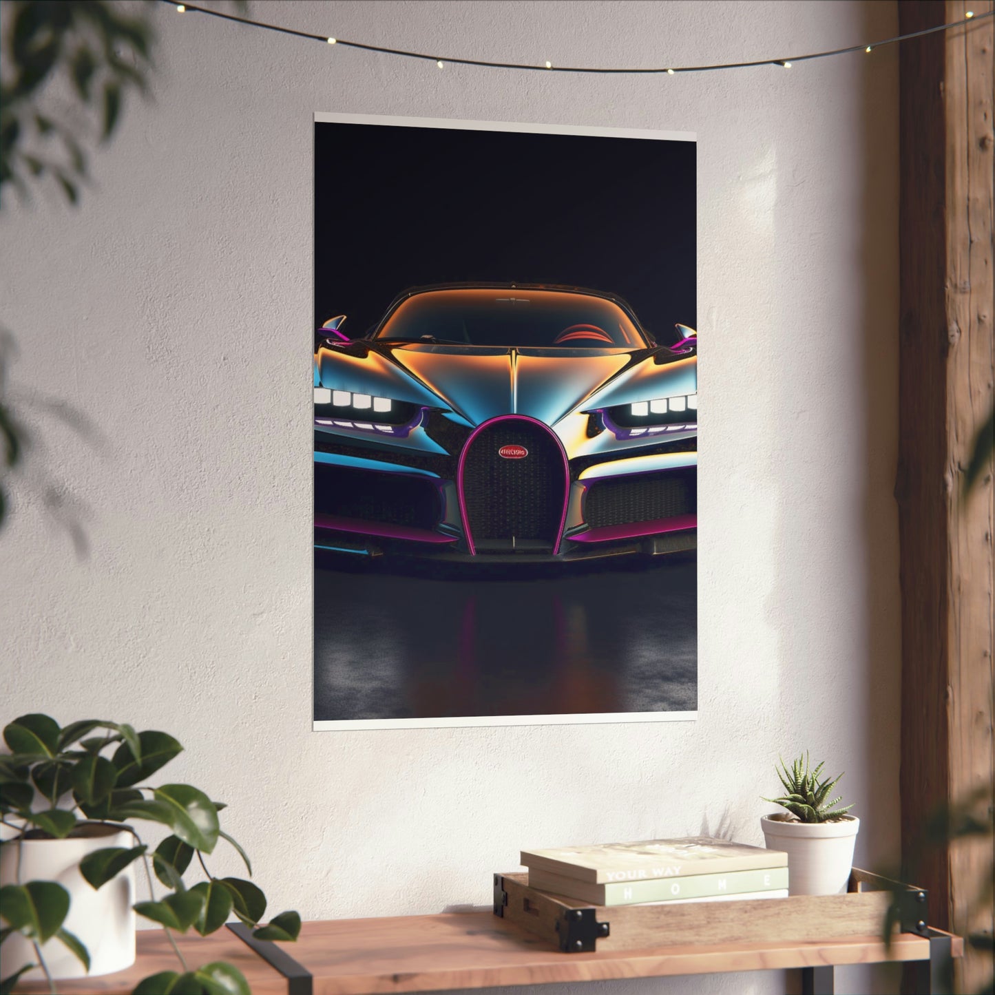 Premium Matte Vertical Posters Hyper Bugatti Chiron 1