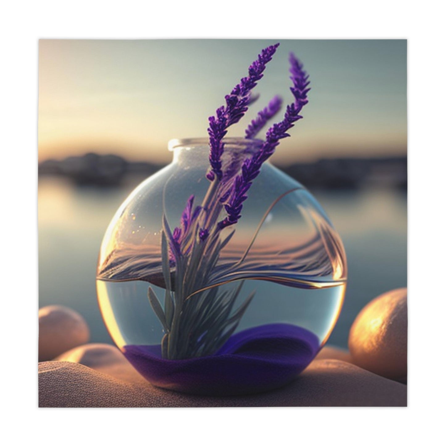 Tablecloth Lavender in a vase 3