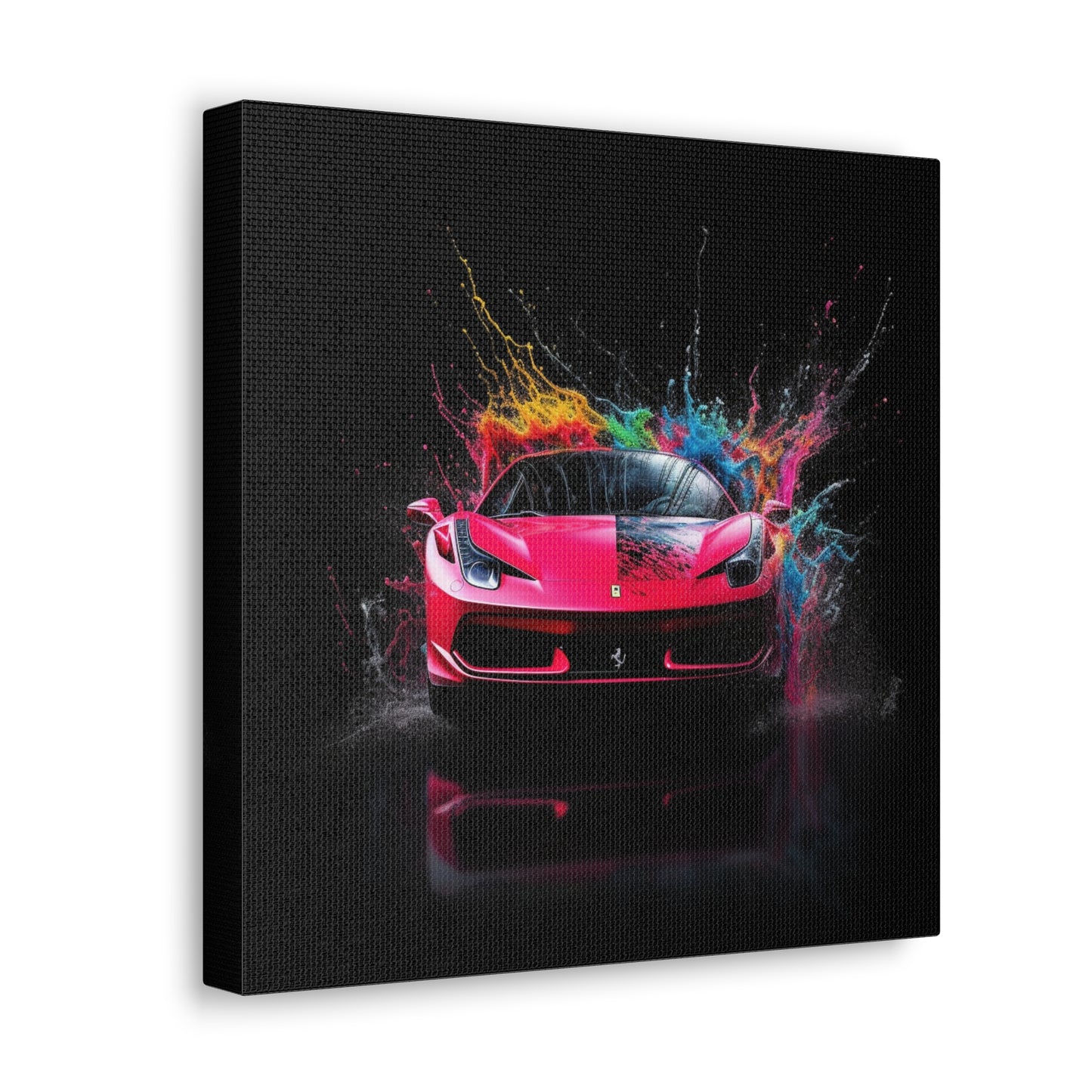 Canvas Gallery Wraps Ferrari Water Splash 2