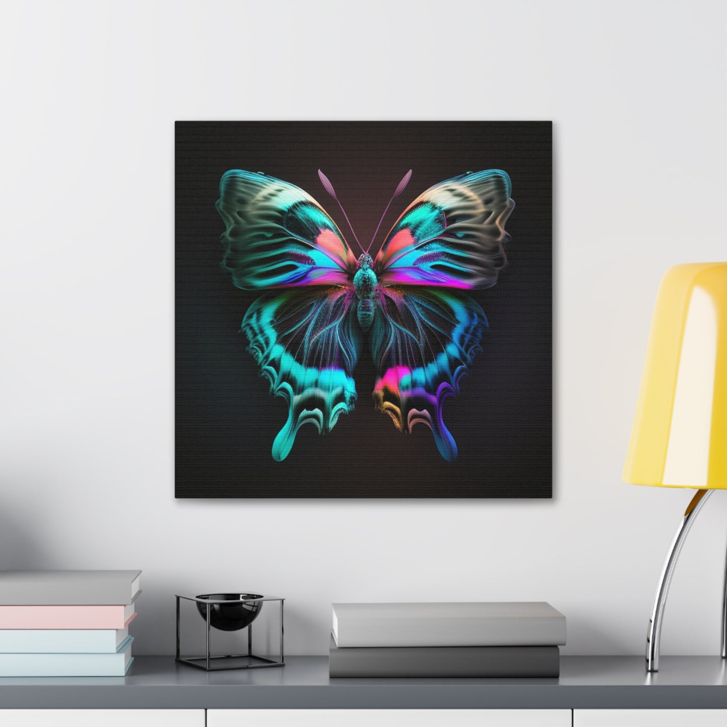 Canvas Gallery Wraps Neon Butterfly Fusion 3