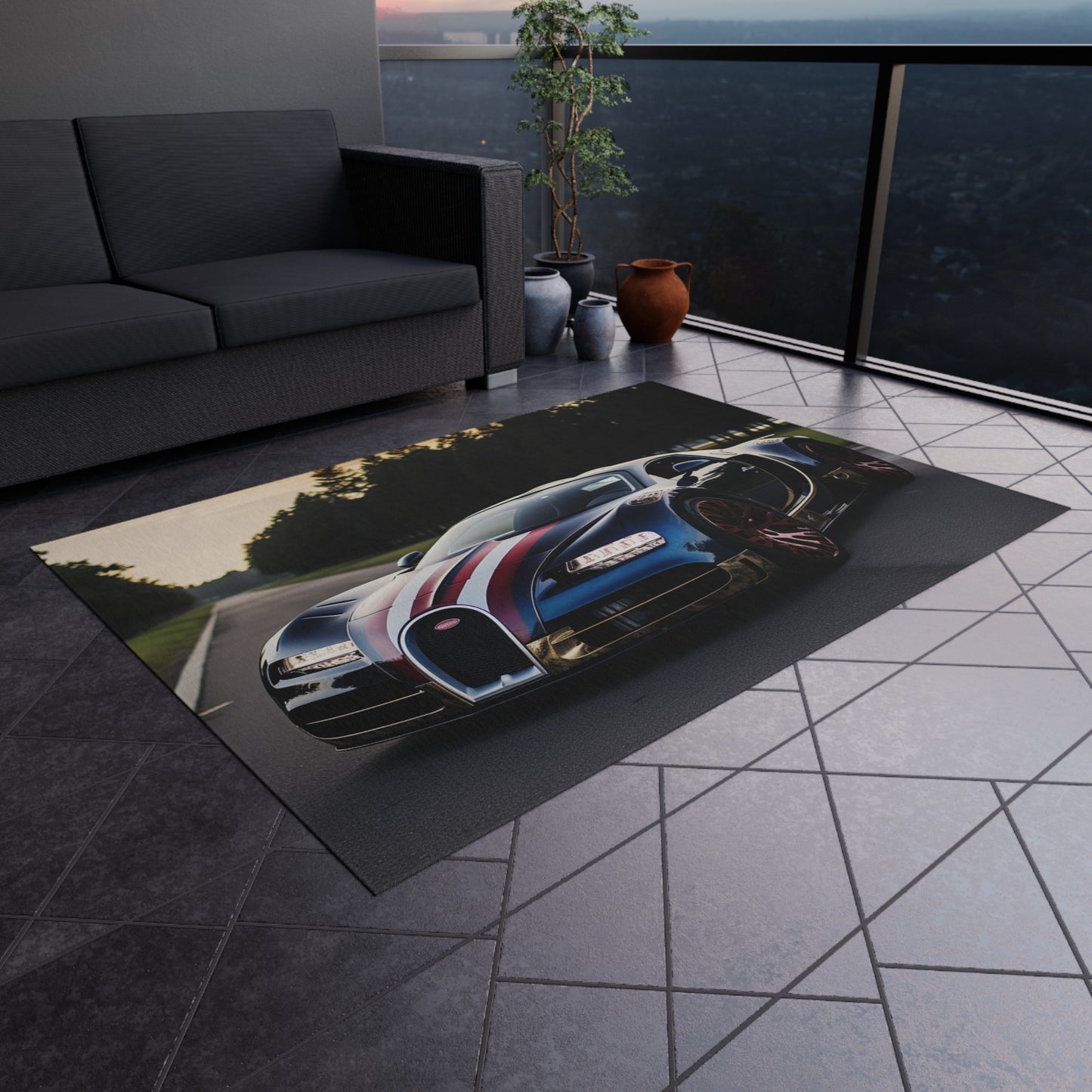 Outdoor Rug  Bugatti Flag American 1