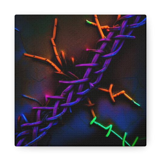 Canvas Gallery Wraps Macro Neon Barbs 2