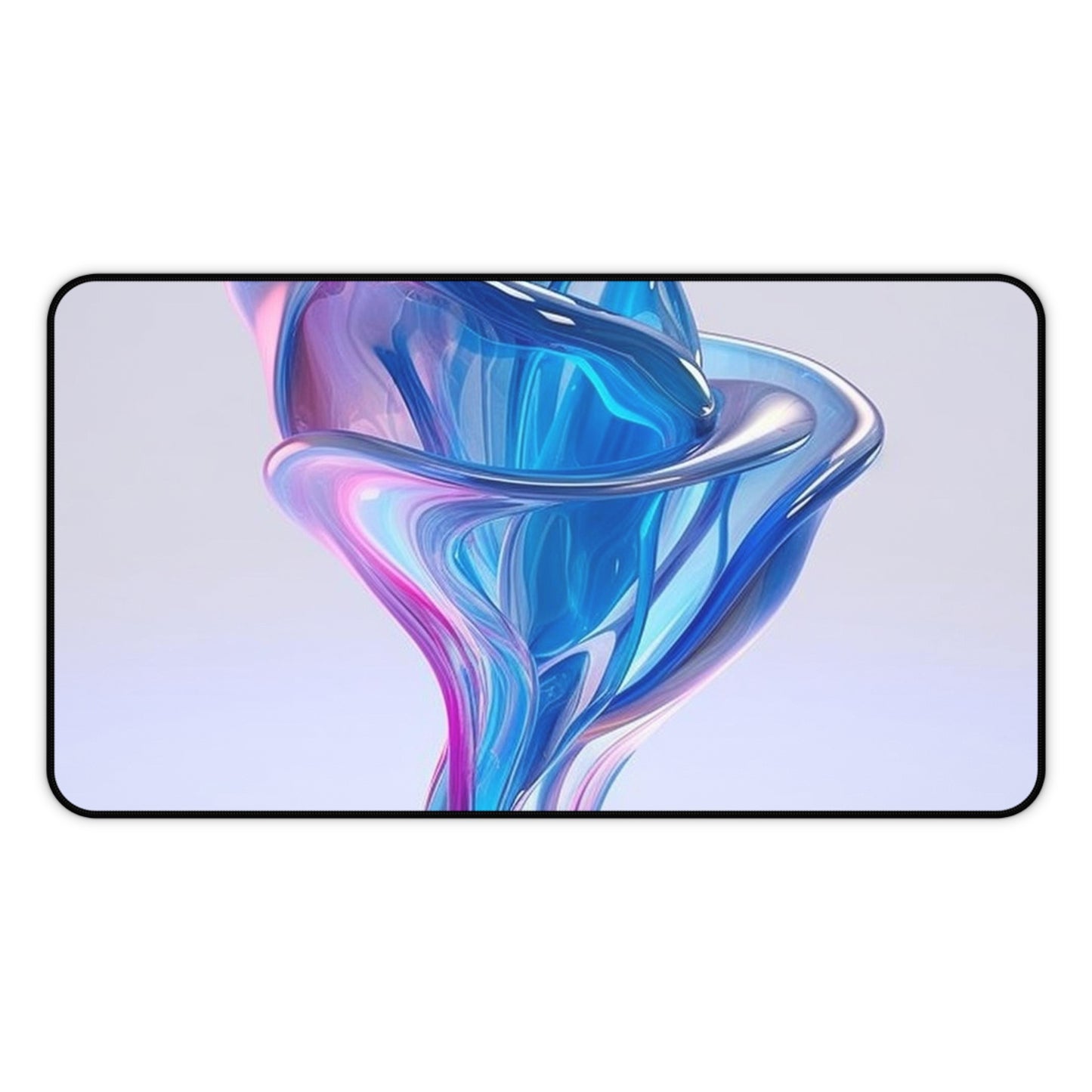 Desk Mat Pink & Blue Tulip Rose 2