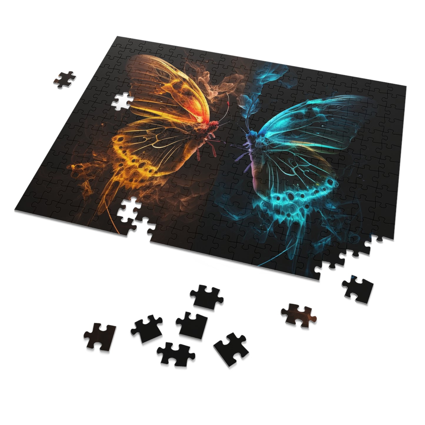 Jigsaw Puzzle (30, 110, 252, 500,1000-Piece) Kiss Neon Butterfly 8