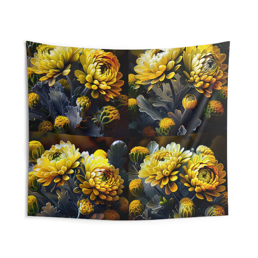 Indoor Wall Tapestries Yellow Hermosas Flores Amarillas 5