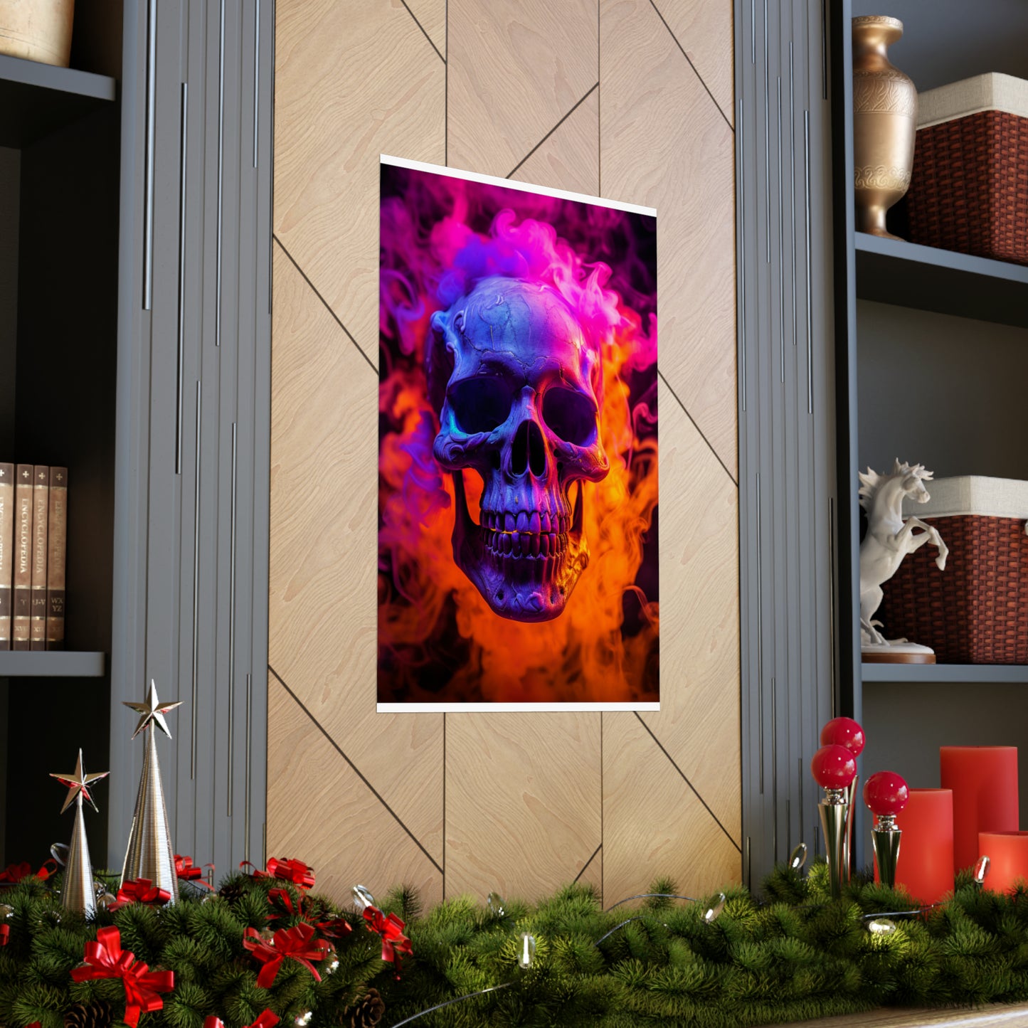 Premium Matte Vertical Posters Macro Skull 4