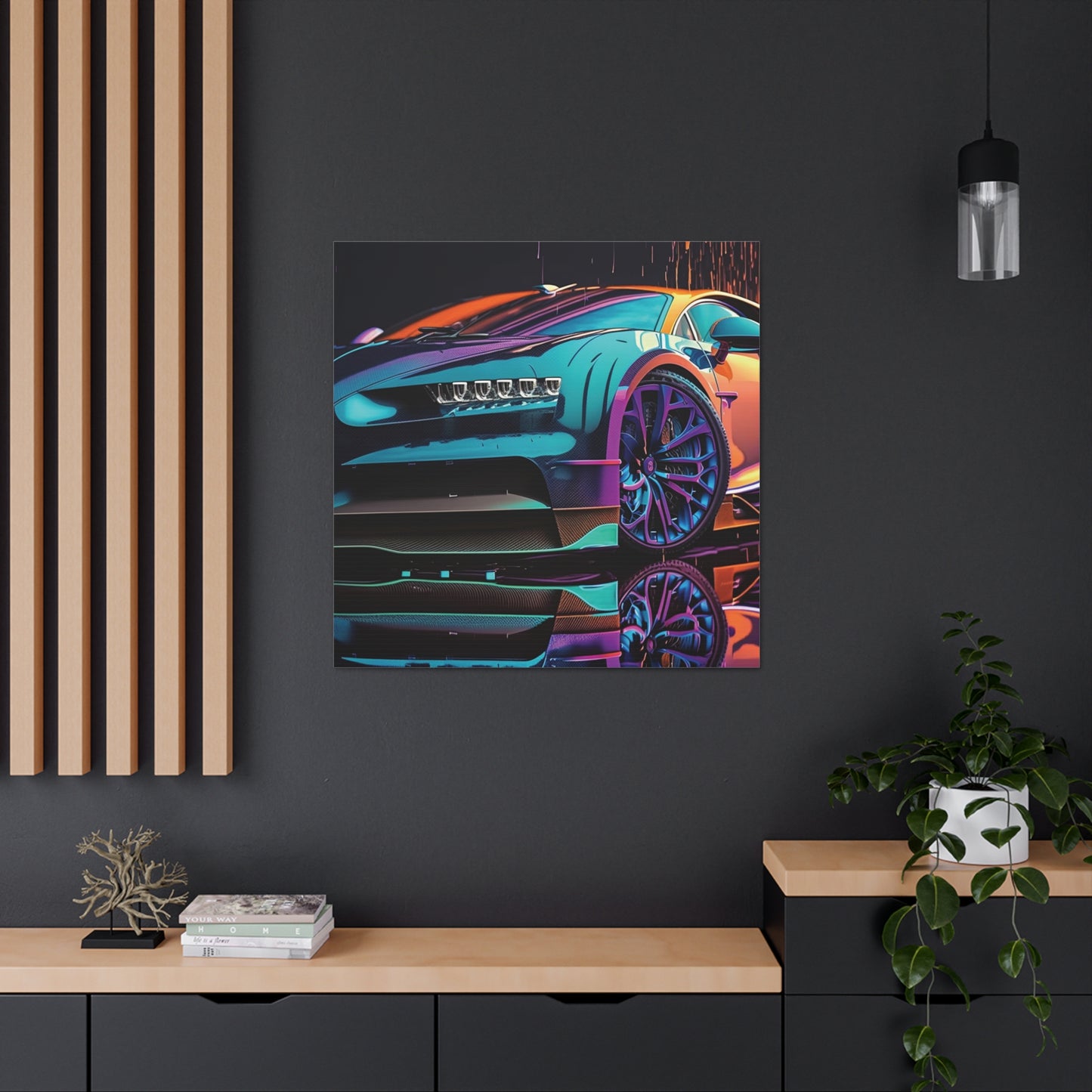 Canvas Gallery Wraps Bugatti Neon Chiron 1