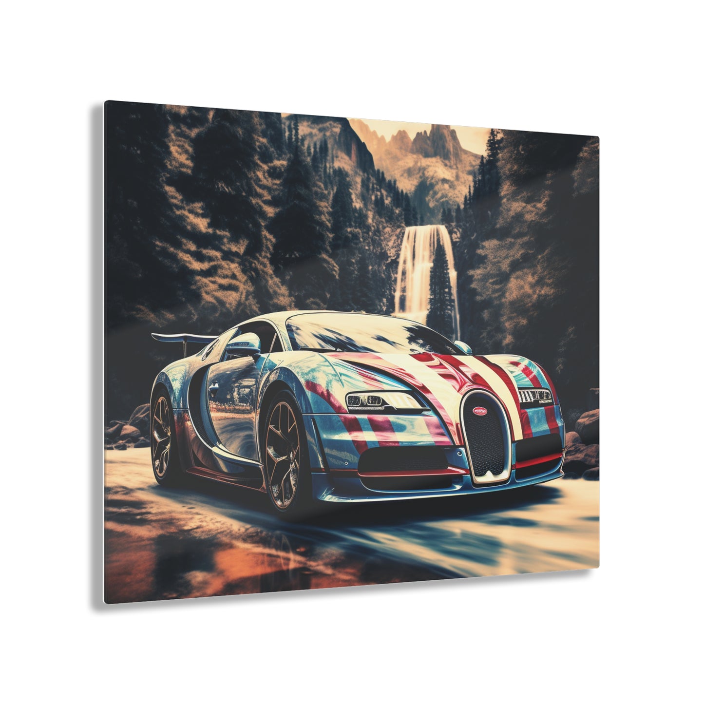 Acrylic Prints Bugatti Waterfall 1