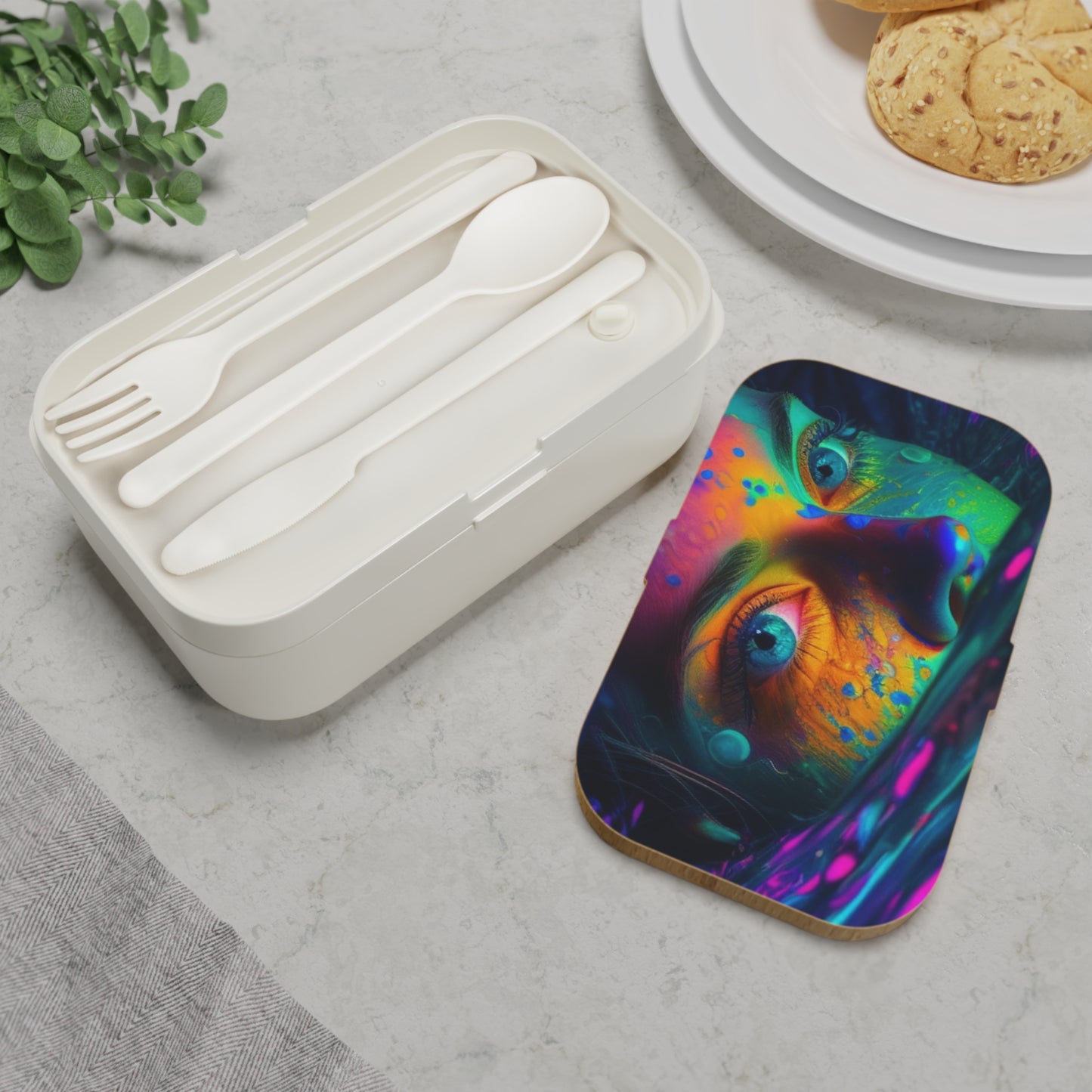 Bento Lunch Box Florescent Glow 3