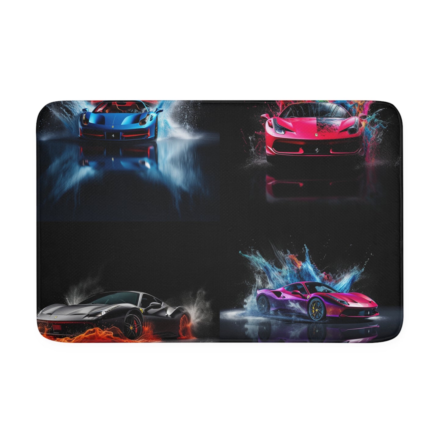 Memory Foam Bath Mat Ferrari Water Splash 5