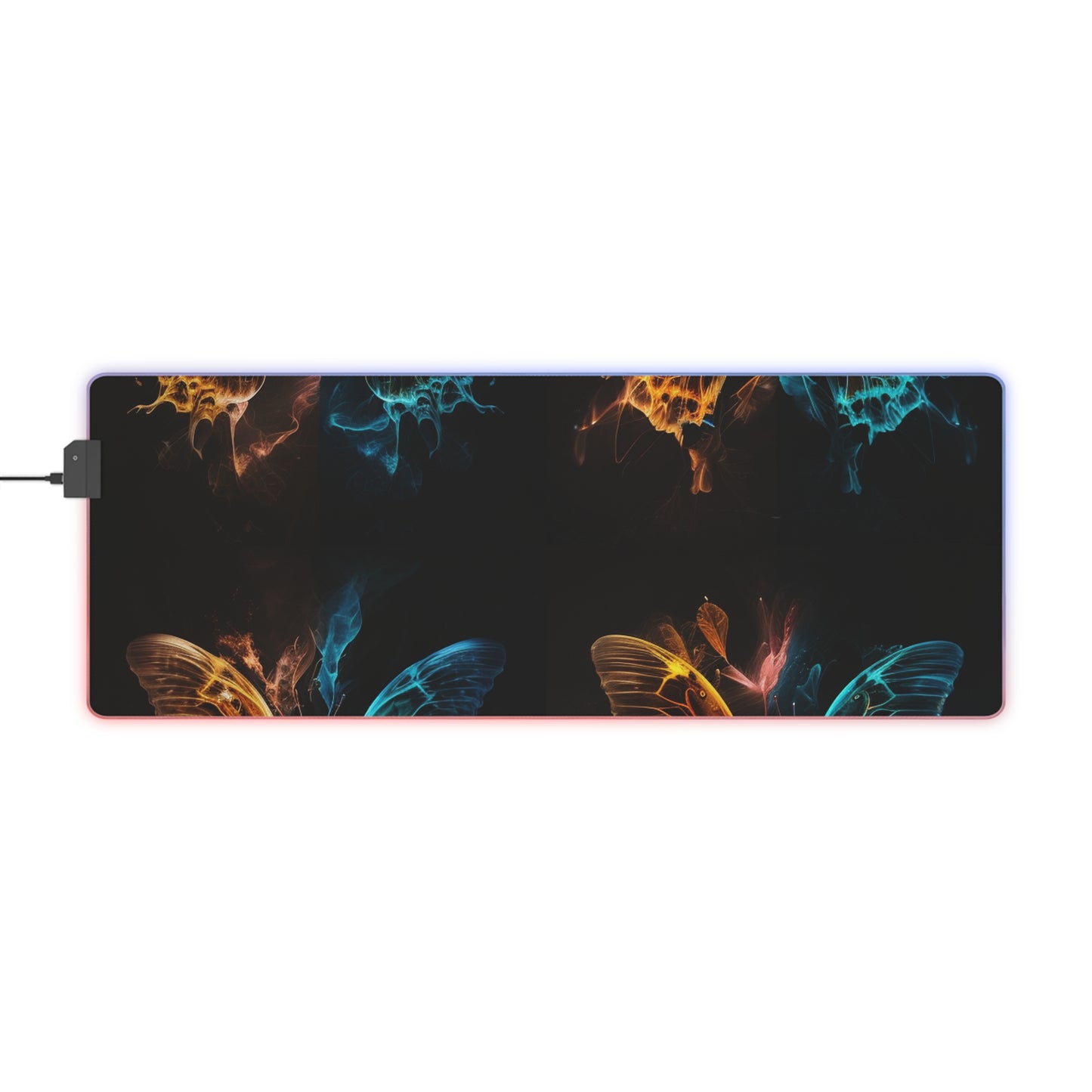 LED Gaming Mouse Pad Kiss Neon Butterfly 5