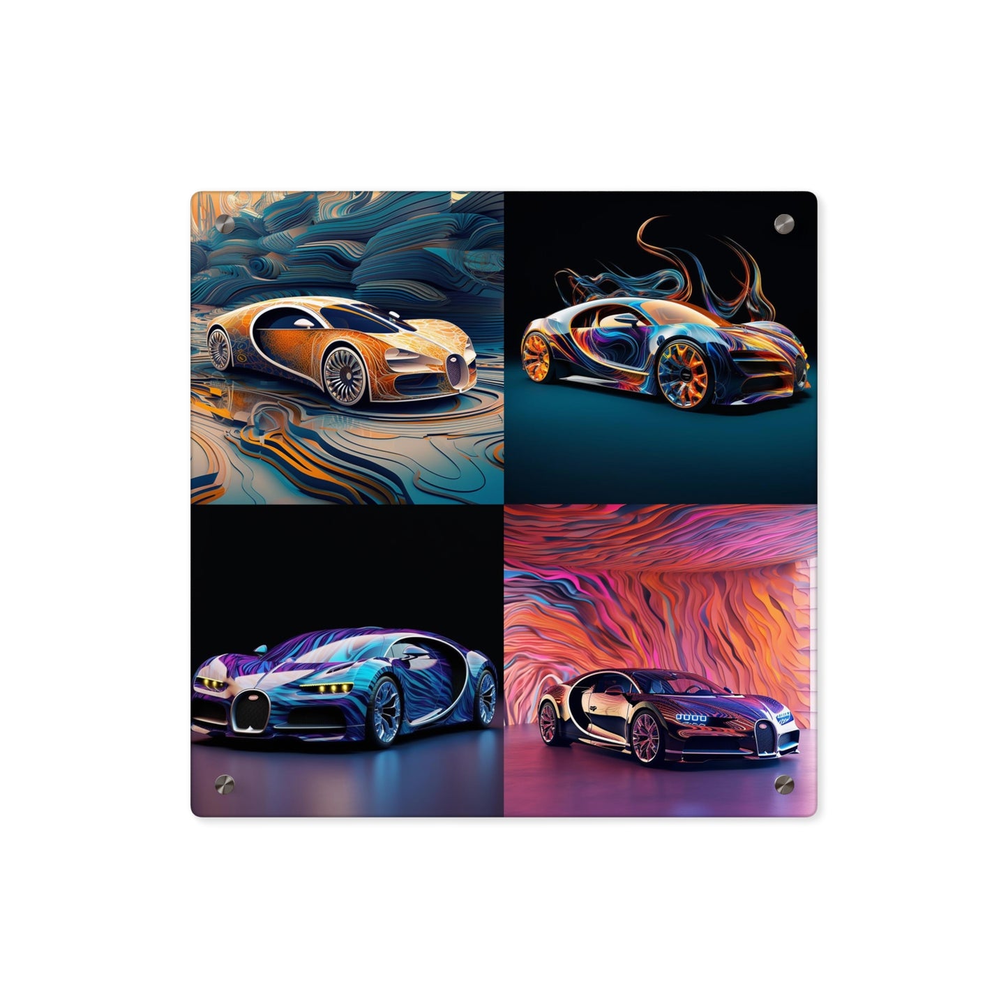 Acrylic Wall Art Panels Bugatti Abstract Flair 5