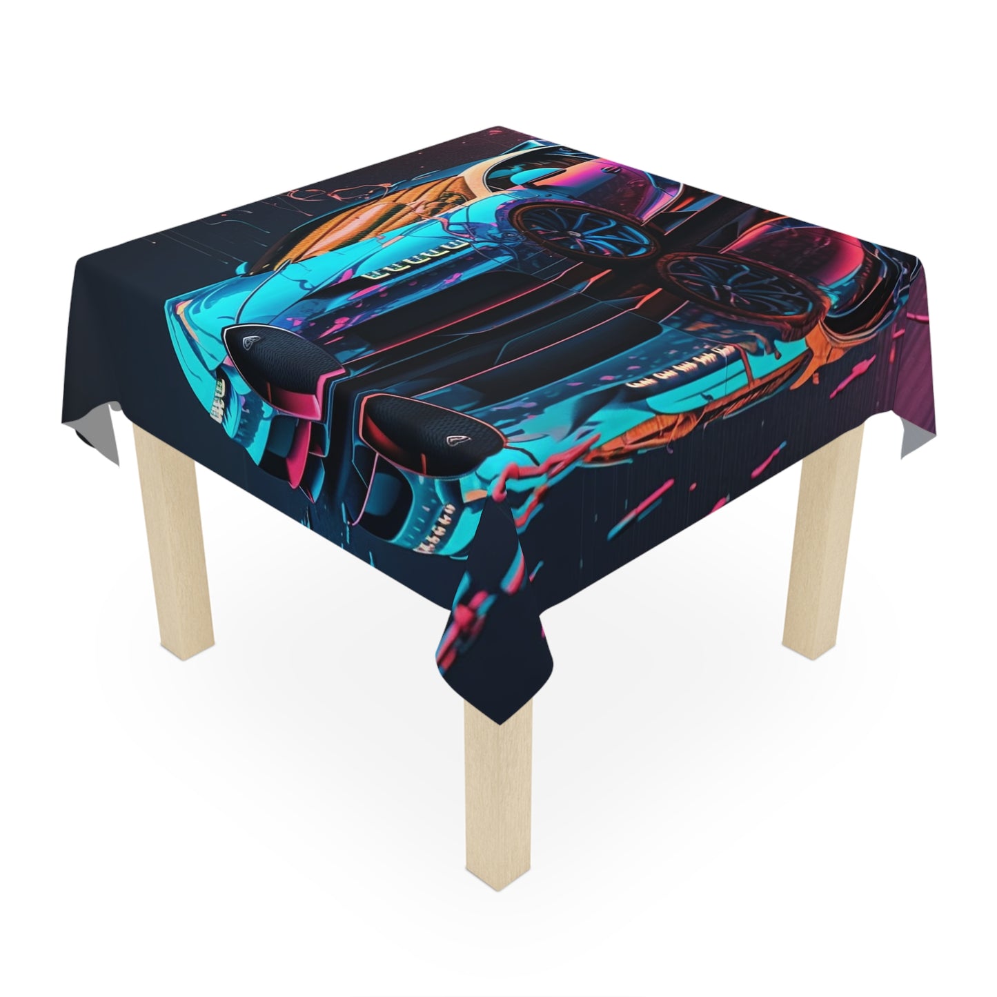 Tablecloth Bugatti Neon Chiron 4