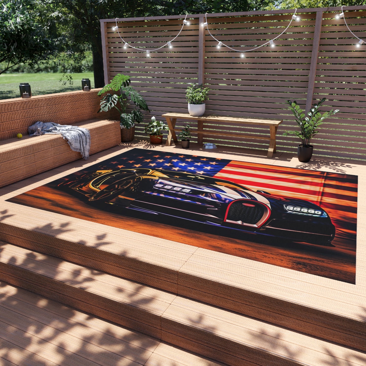 Outdoor Rug  Macro Bugatti American Flag 4