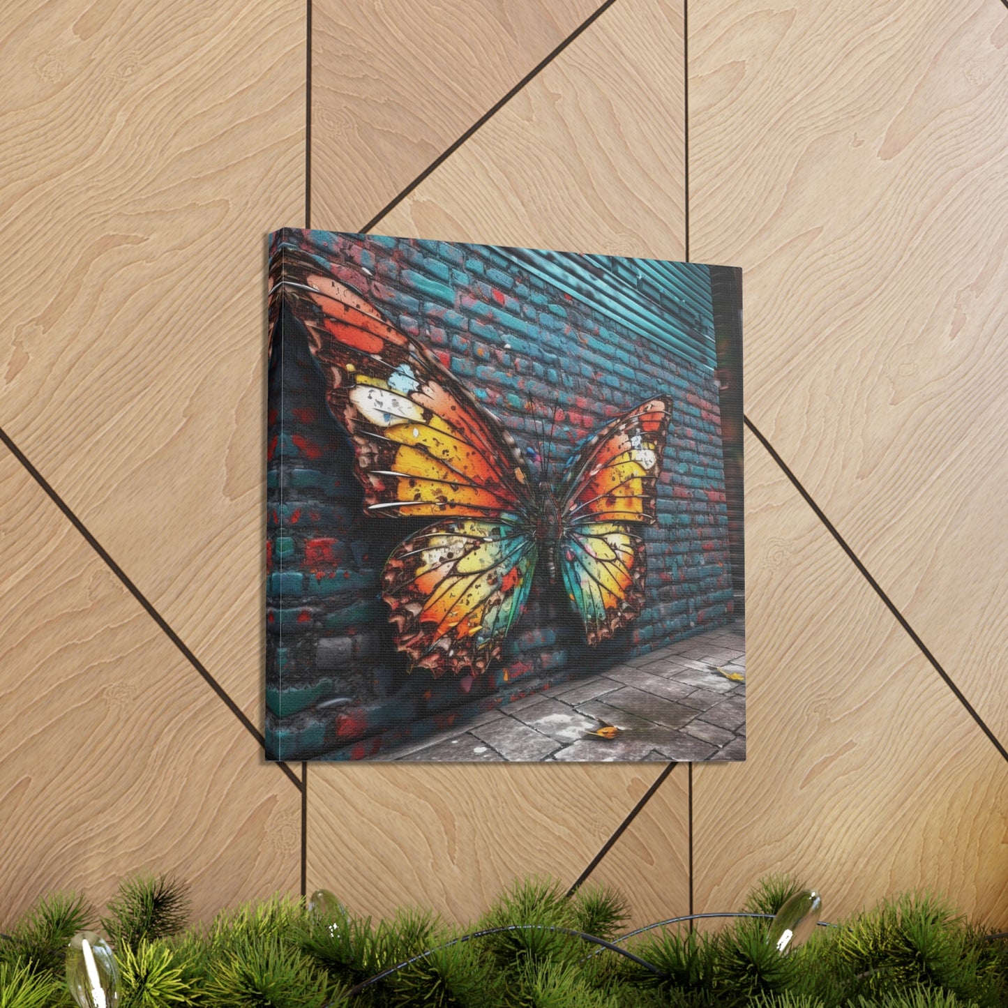 Canvas Gallery Wraps Liquid Street Butterfly 2