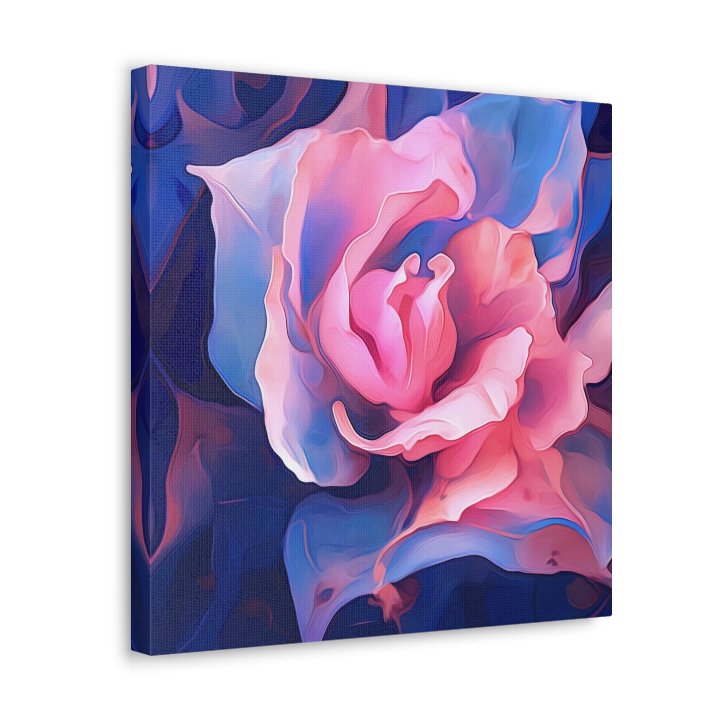 Canvas Gallery Wraps Pink & Blue Tulip Rose 1