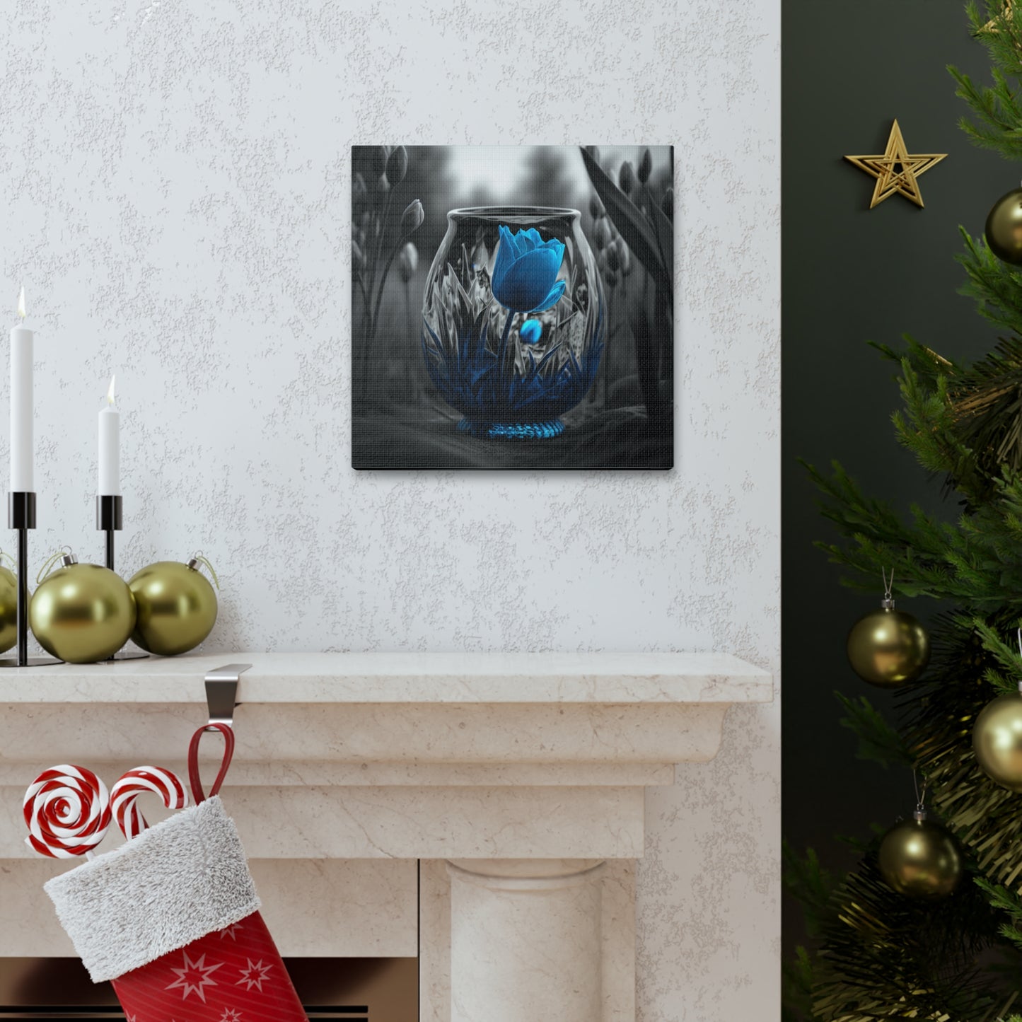 Canvas Gallery Wraps Tulip Blue 6