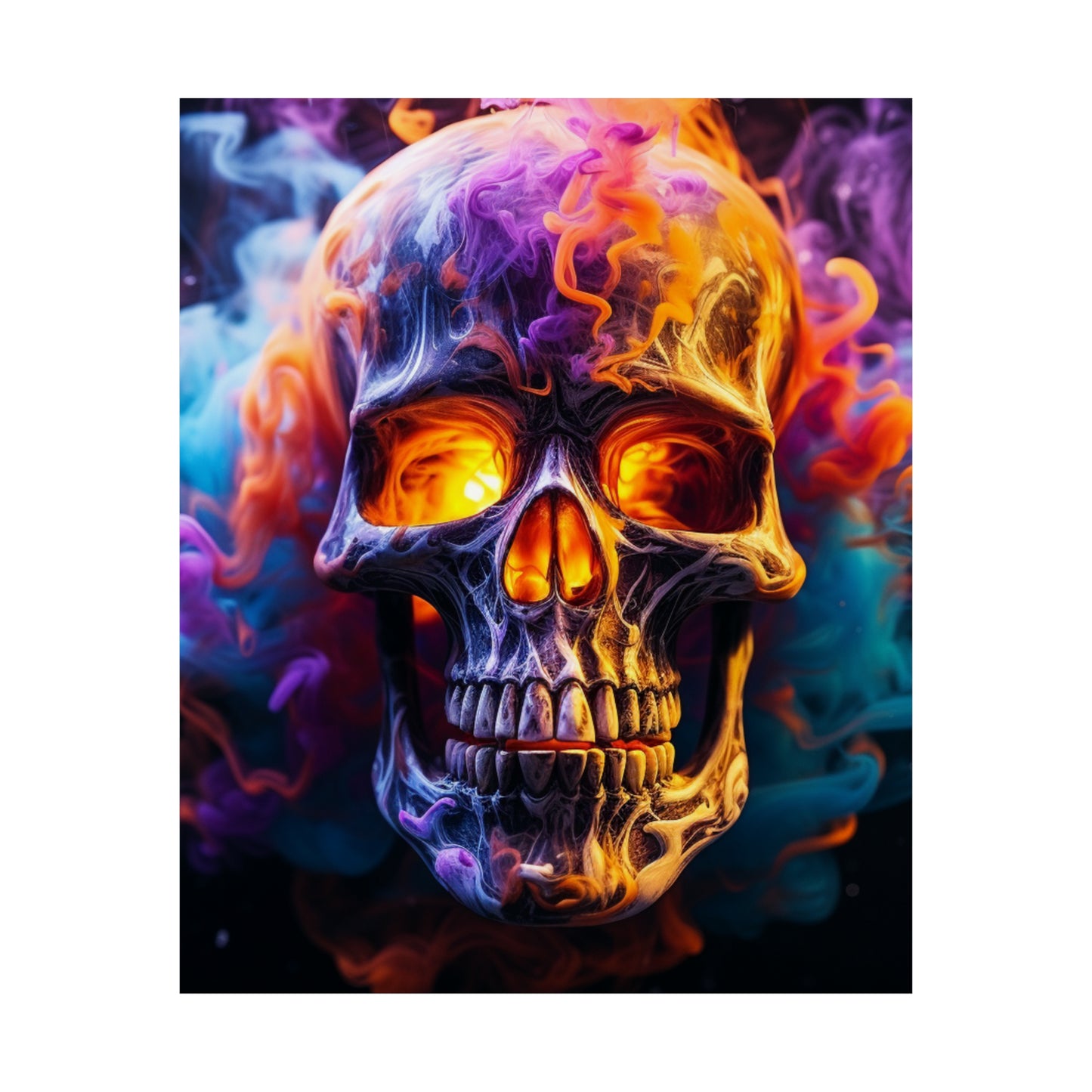 Premium Matte Vertical Posters Macro Skull 2