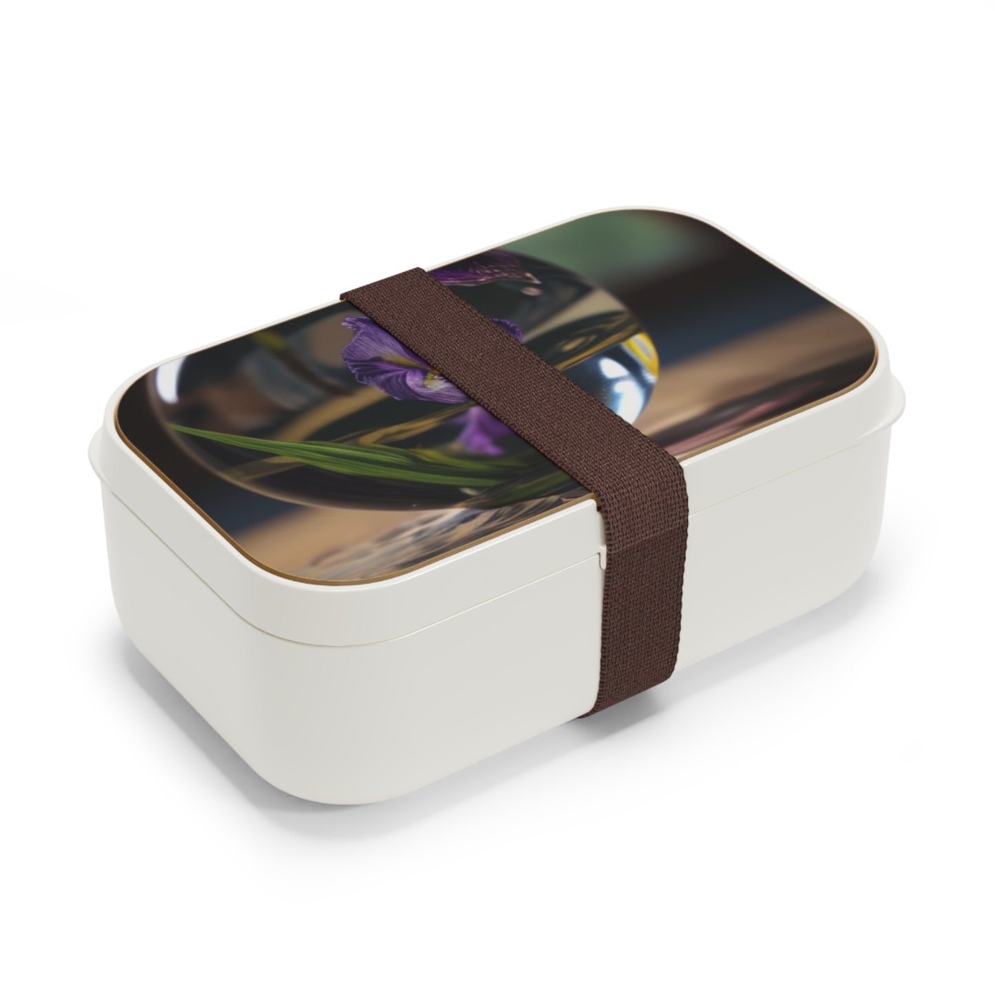 Bento Lunch Box Purple Iris in a vase 1