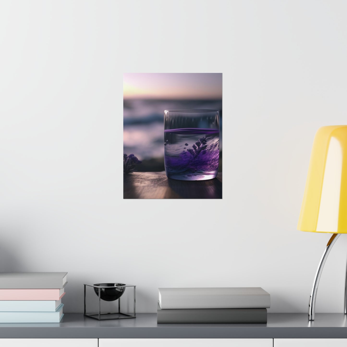 Premium Matte Vertical Posters Lavender in a vase 4