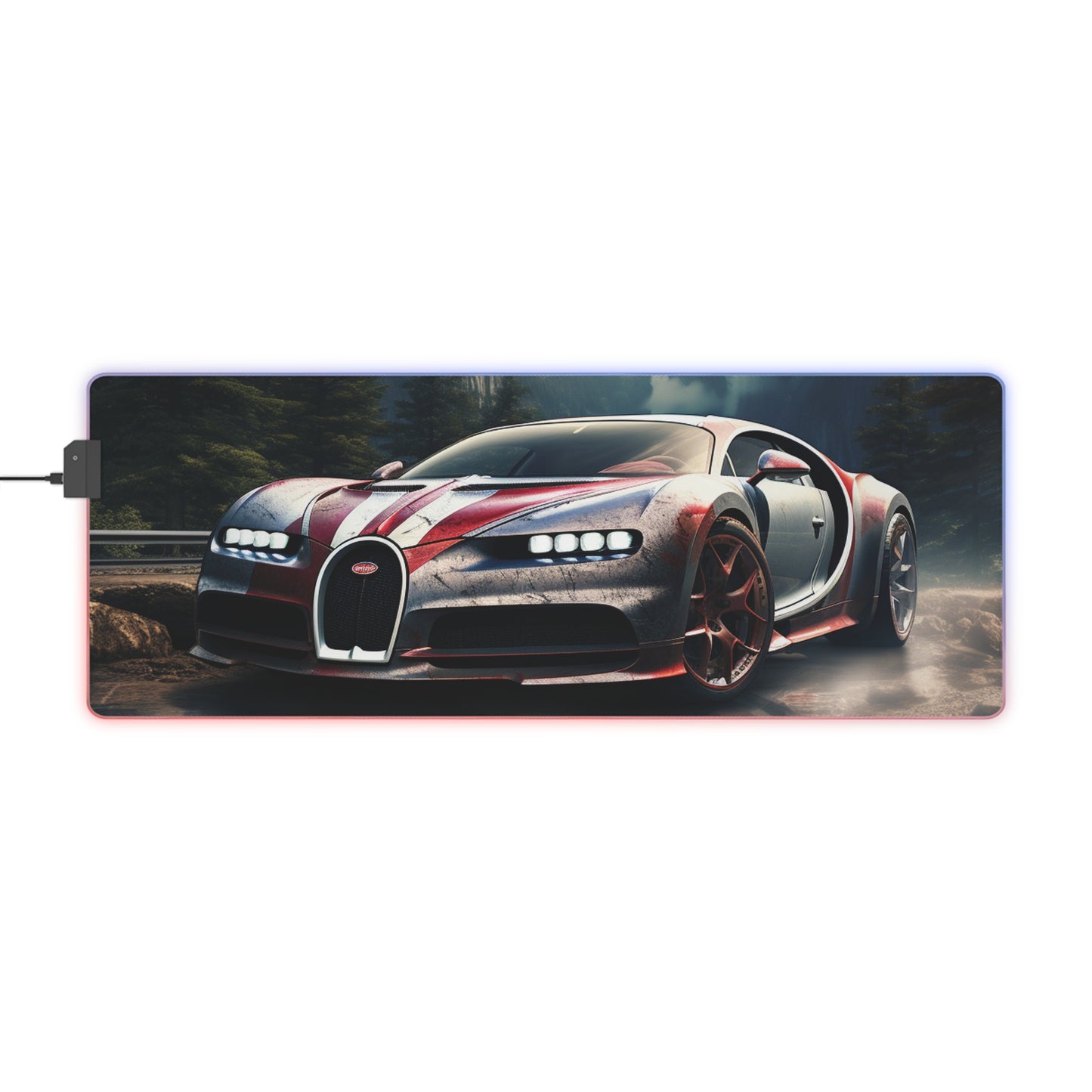 LED Gaming Mouse Pad Bugatti Waterfall 4