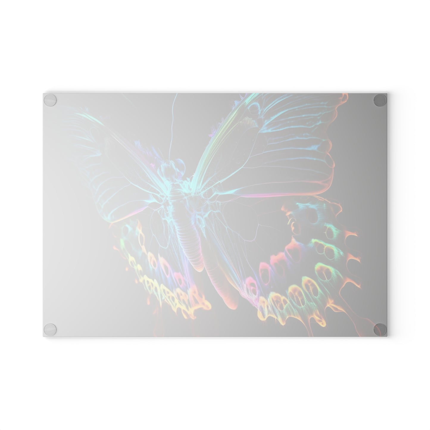 Glass Cutting Board Thermal Butterfly 2