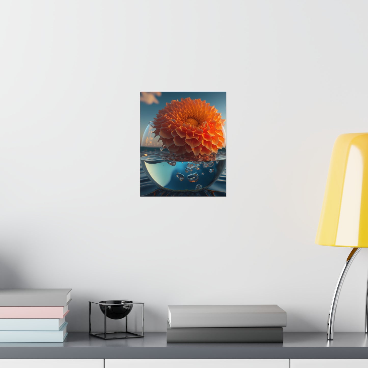 Premium Matte Vertical Posters Dahlia Orange 4