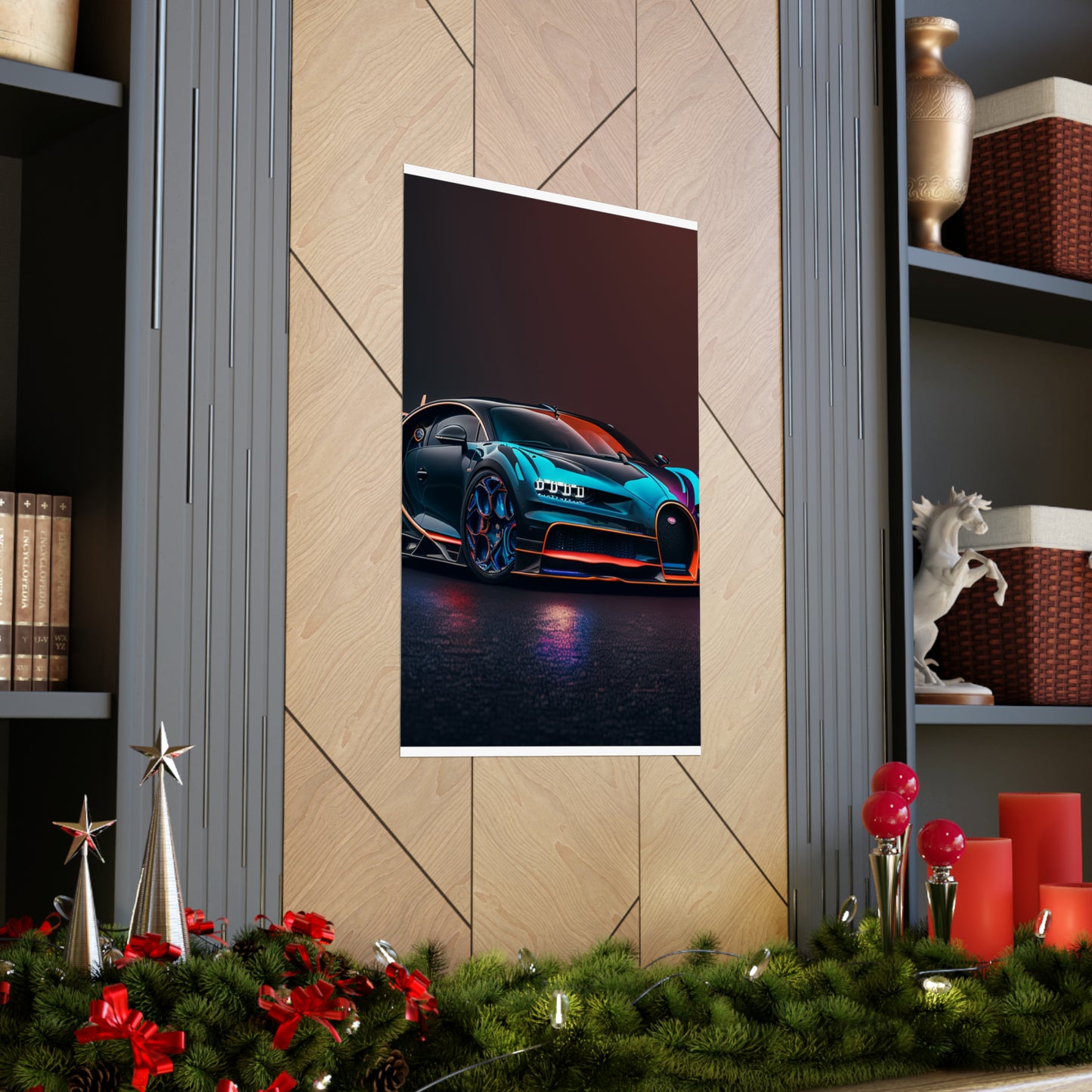 Premium Matte Vertical Posters Bugatti Chiron Super 1