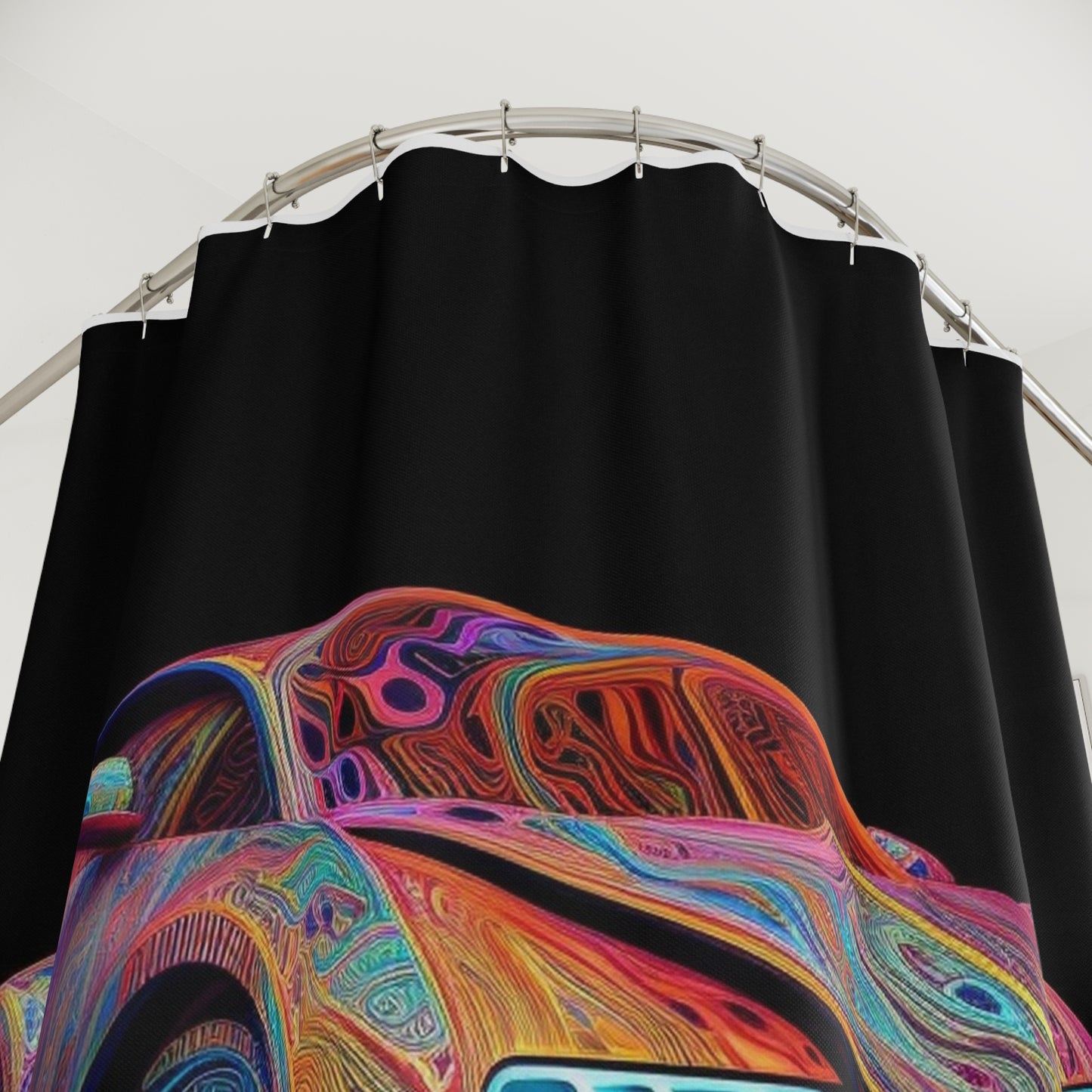 Polyester Shower Curtain Bugatti Abstract Concept 1