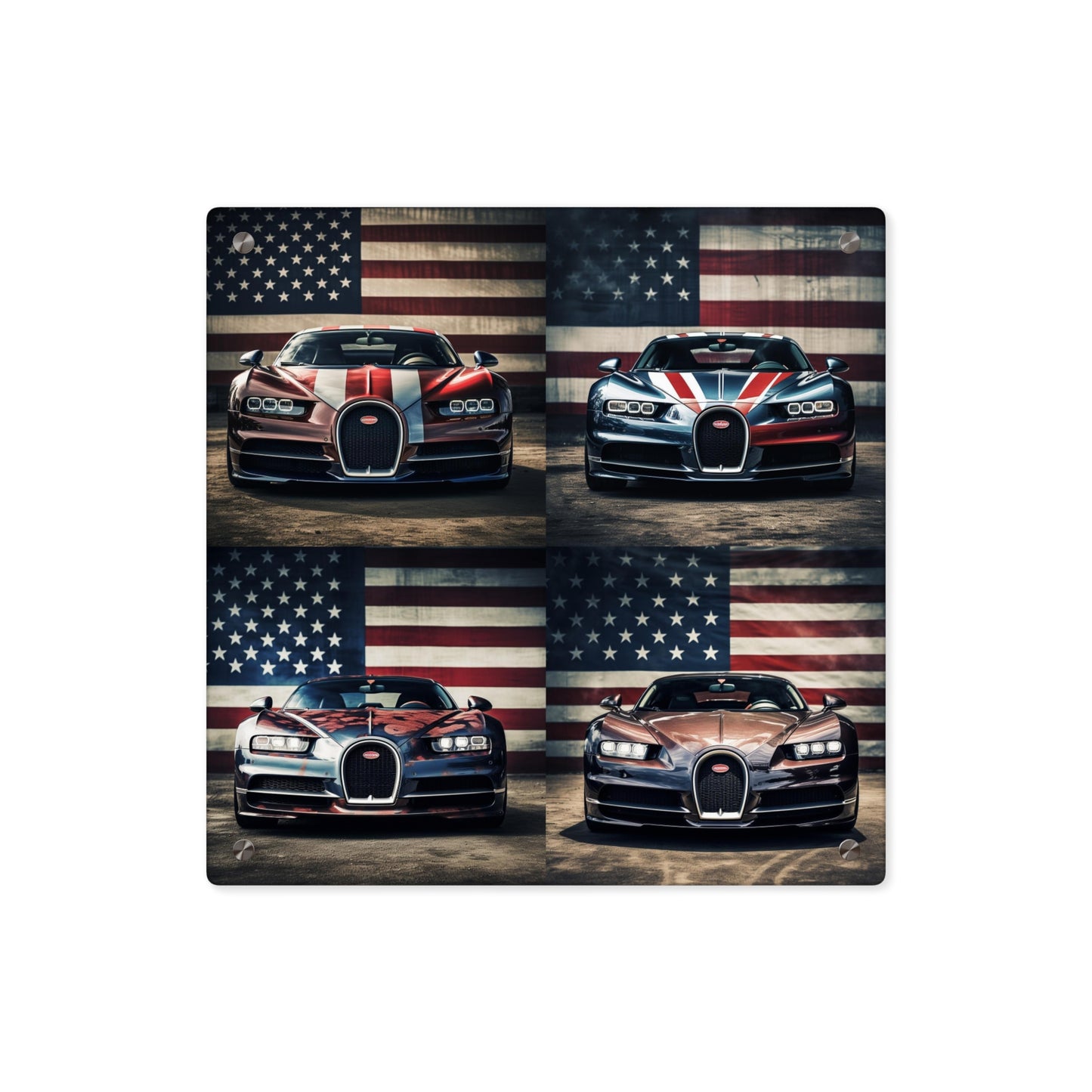 Acrylic Wall Art Panels Bugatti Flag 5