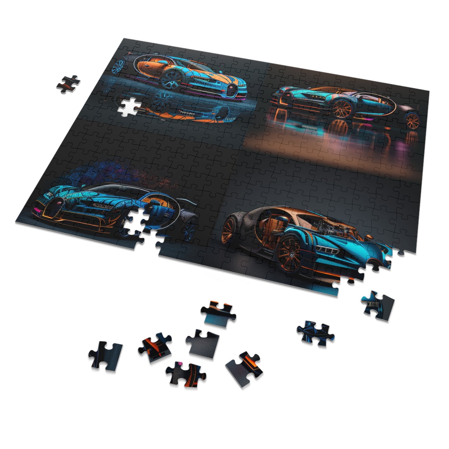 Jigsaw Puzzle (30, 110, 252, 500,1000-Piece) Bugatti Blue 5