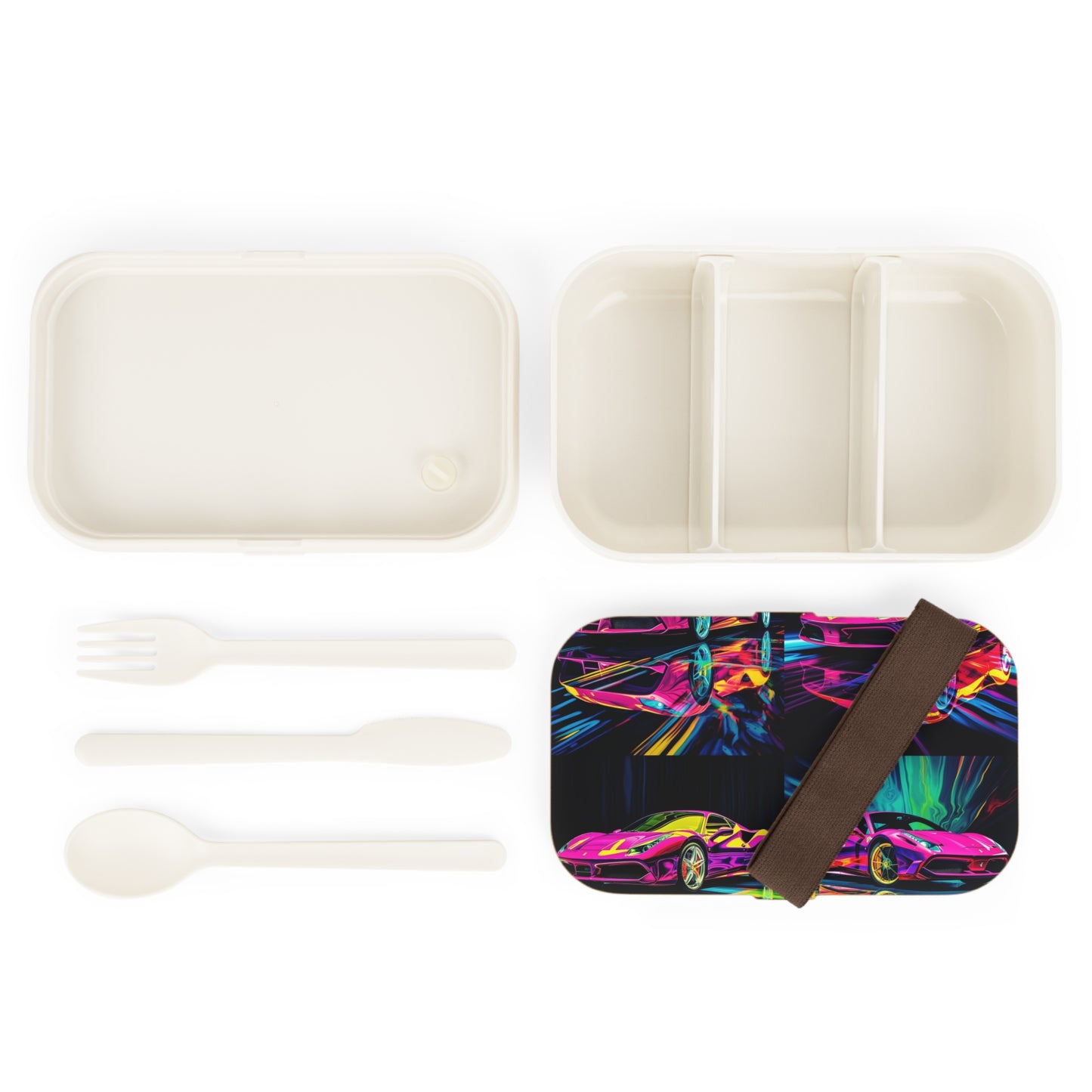 Bento Lunch Box Pink Ferrari Macro 5