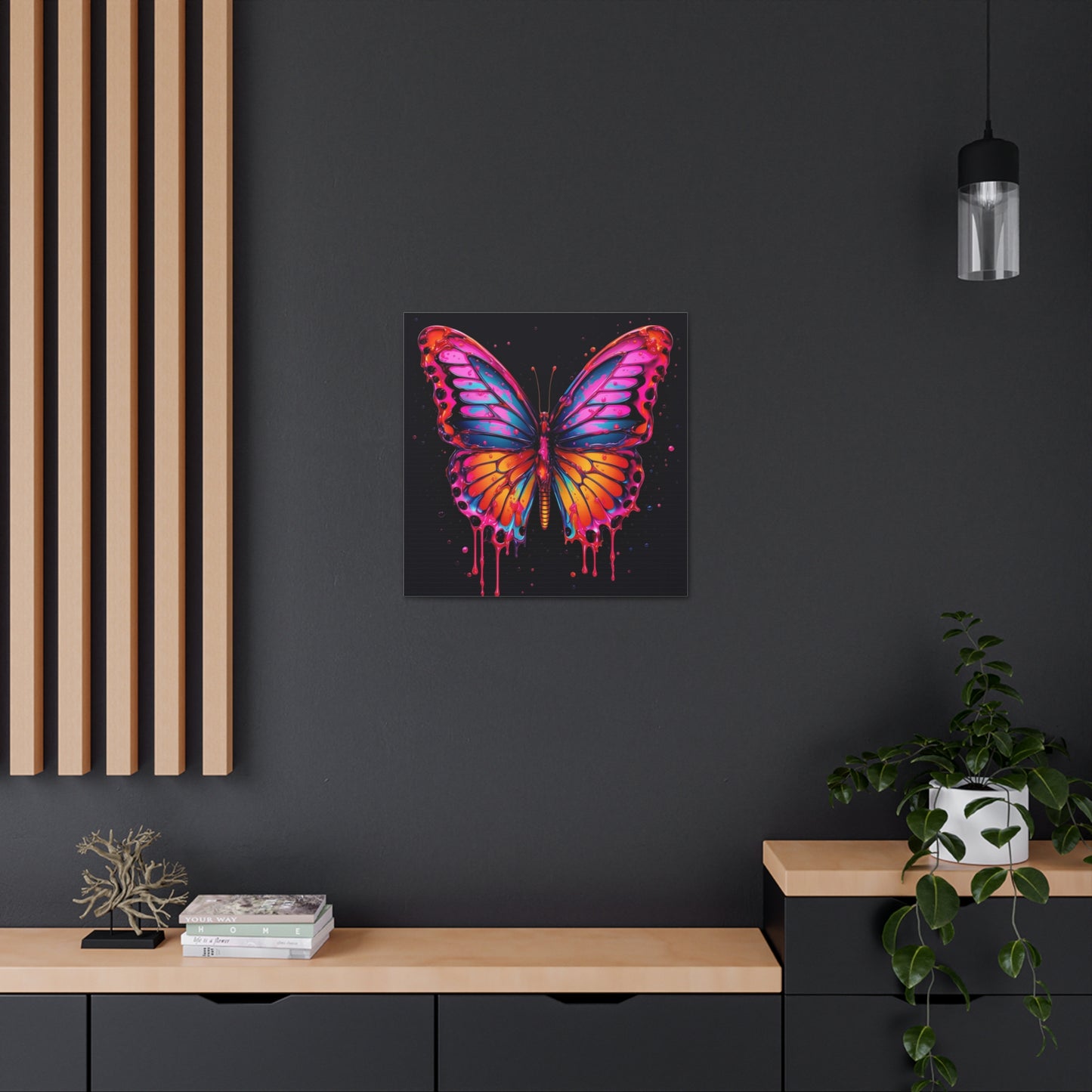 Canvas Gallery Wraps Pink Butterfly Flair 1