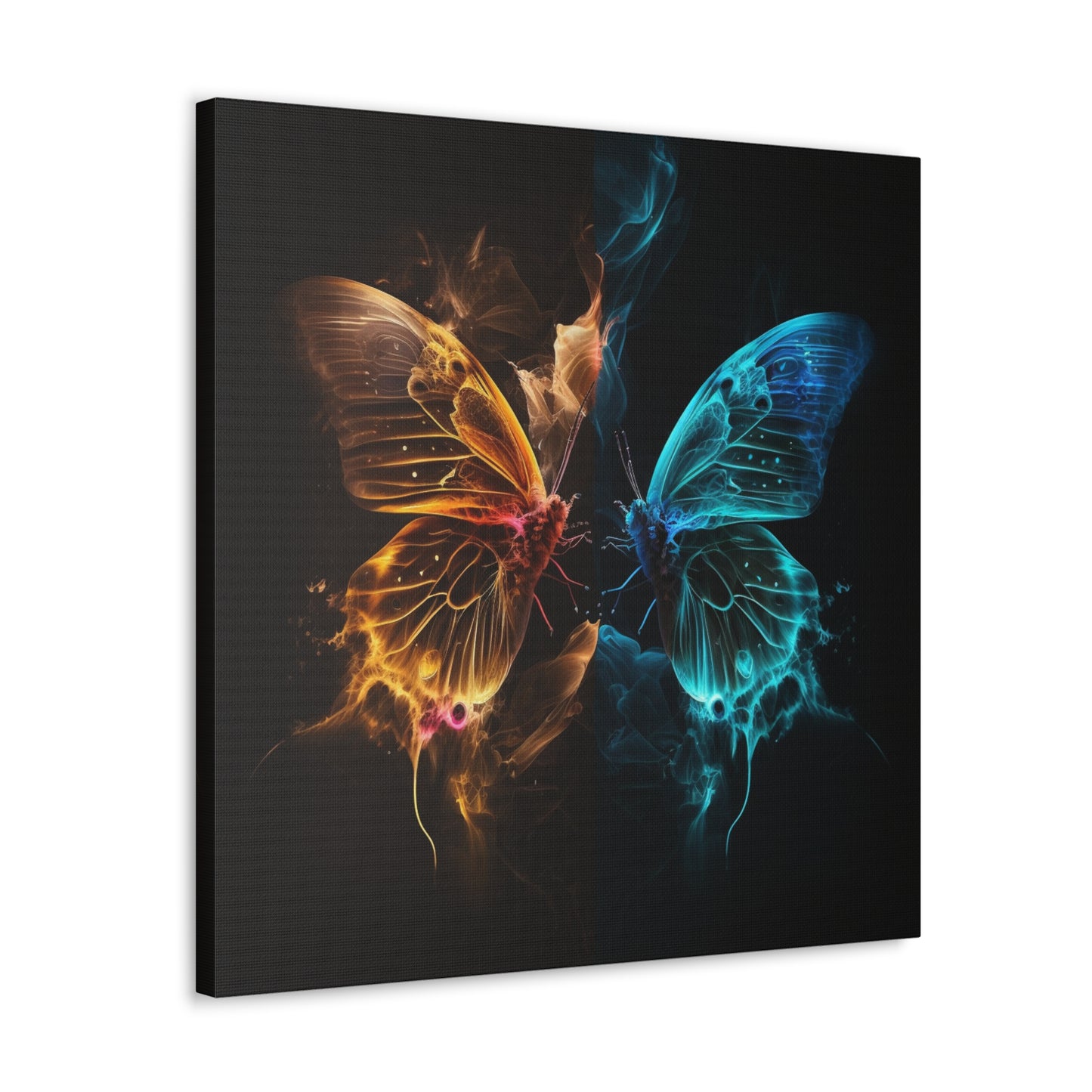 Canvas Gallery Wraps Kiss Neon Butterfly 9