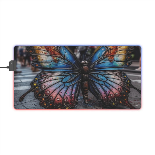 LED Gaming Mouse Pad Liquid Street Butterfly 4