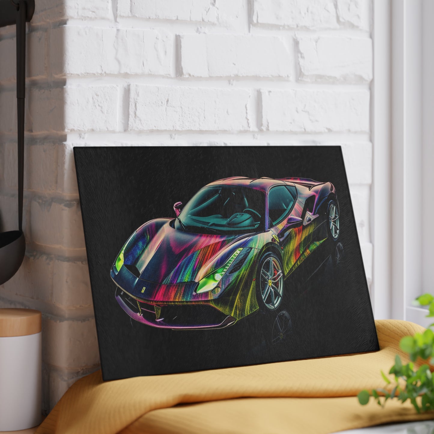 Glass Cutting Board Ferrari Color 3