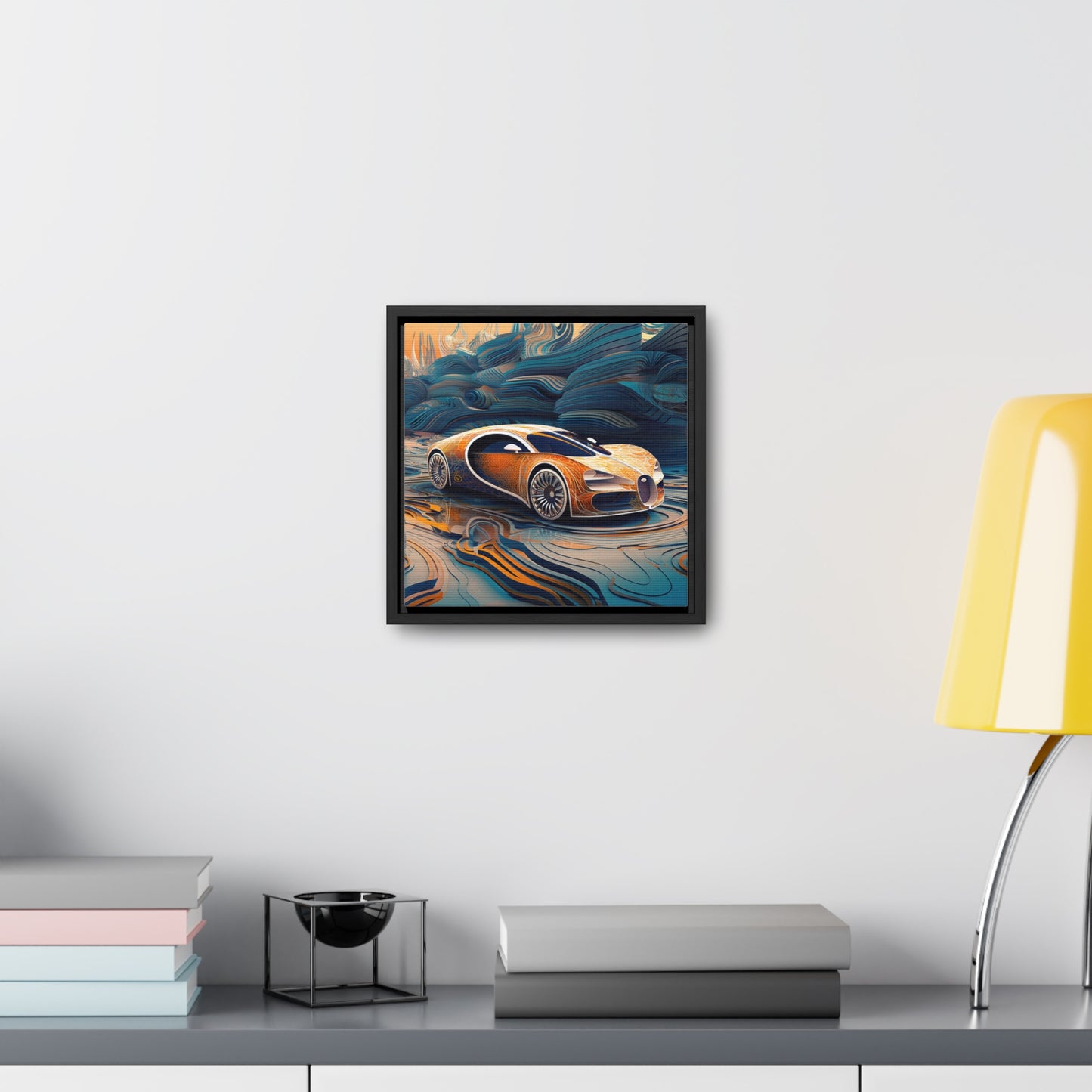 Gallery Canvas Wraps, Square Frame Bugatti Abstract Flair 1