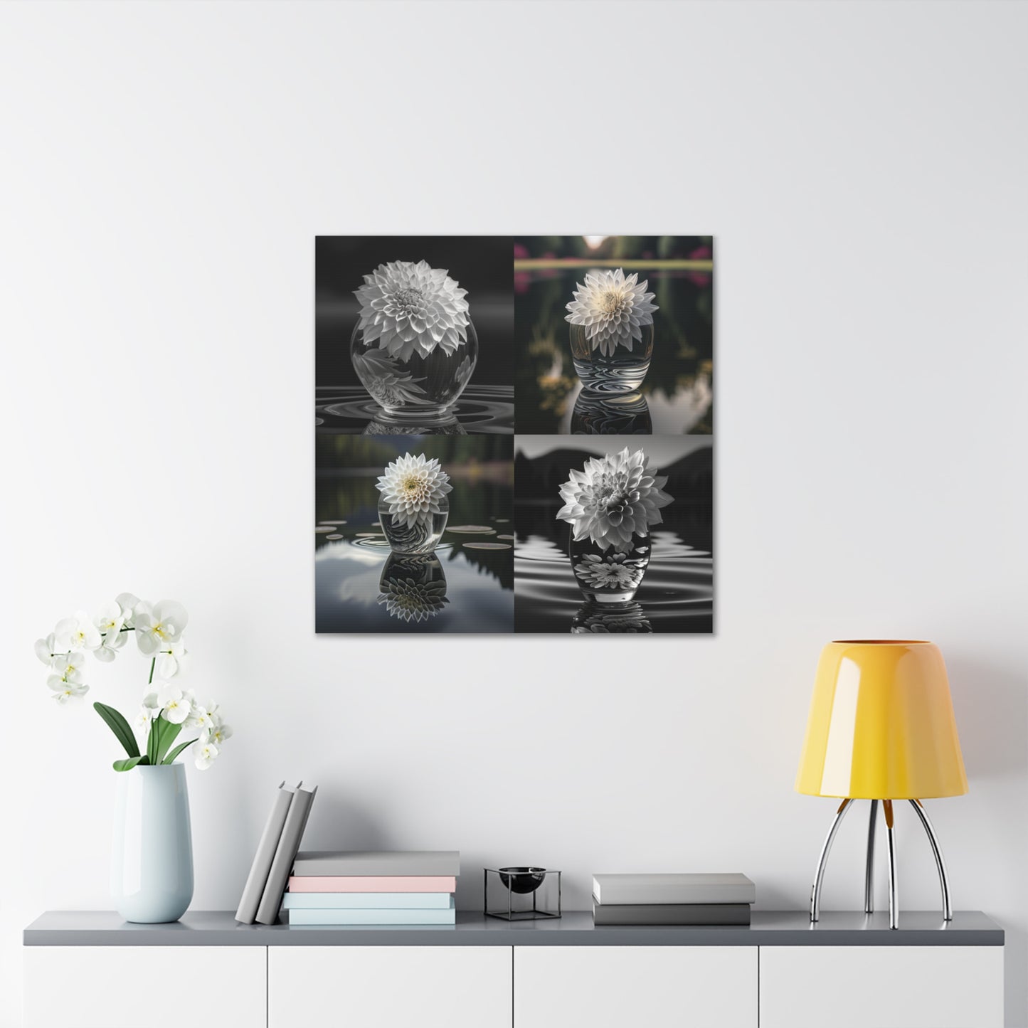 Canvas Gallery Wraps White Dahlia 5