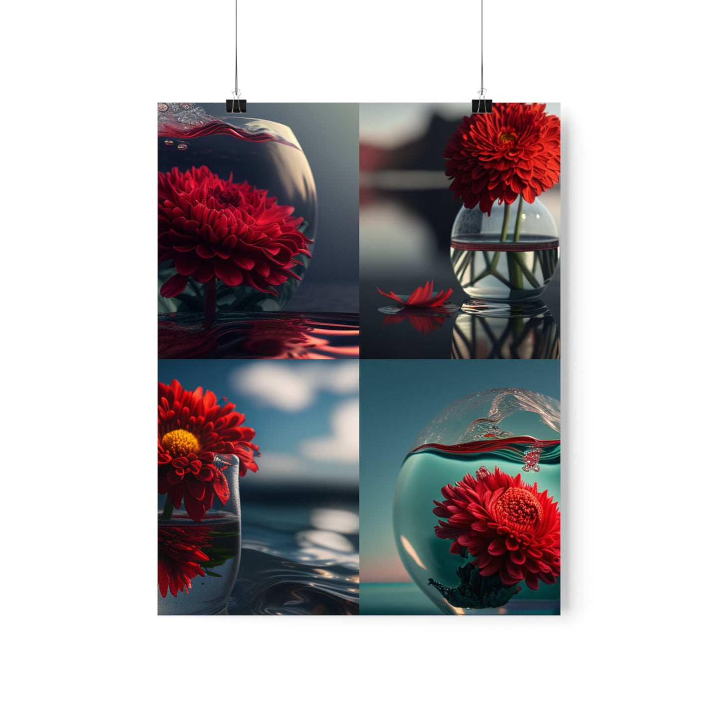 Premium Matte Vertical Posters Chrysanthemum 5