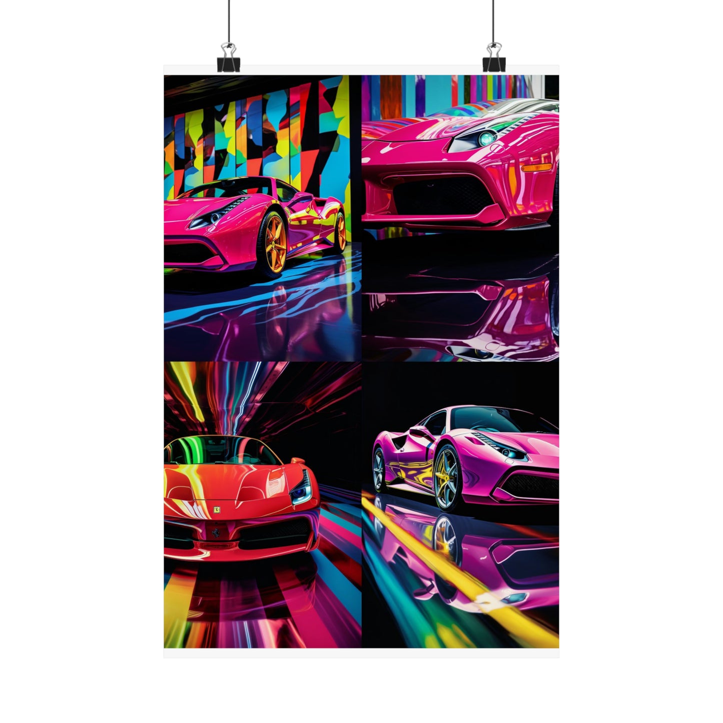 Premium Matte Vertical Posters Ferrari Flair Macro 5