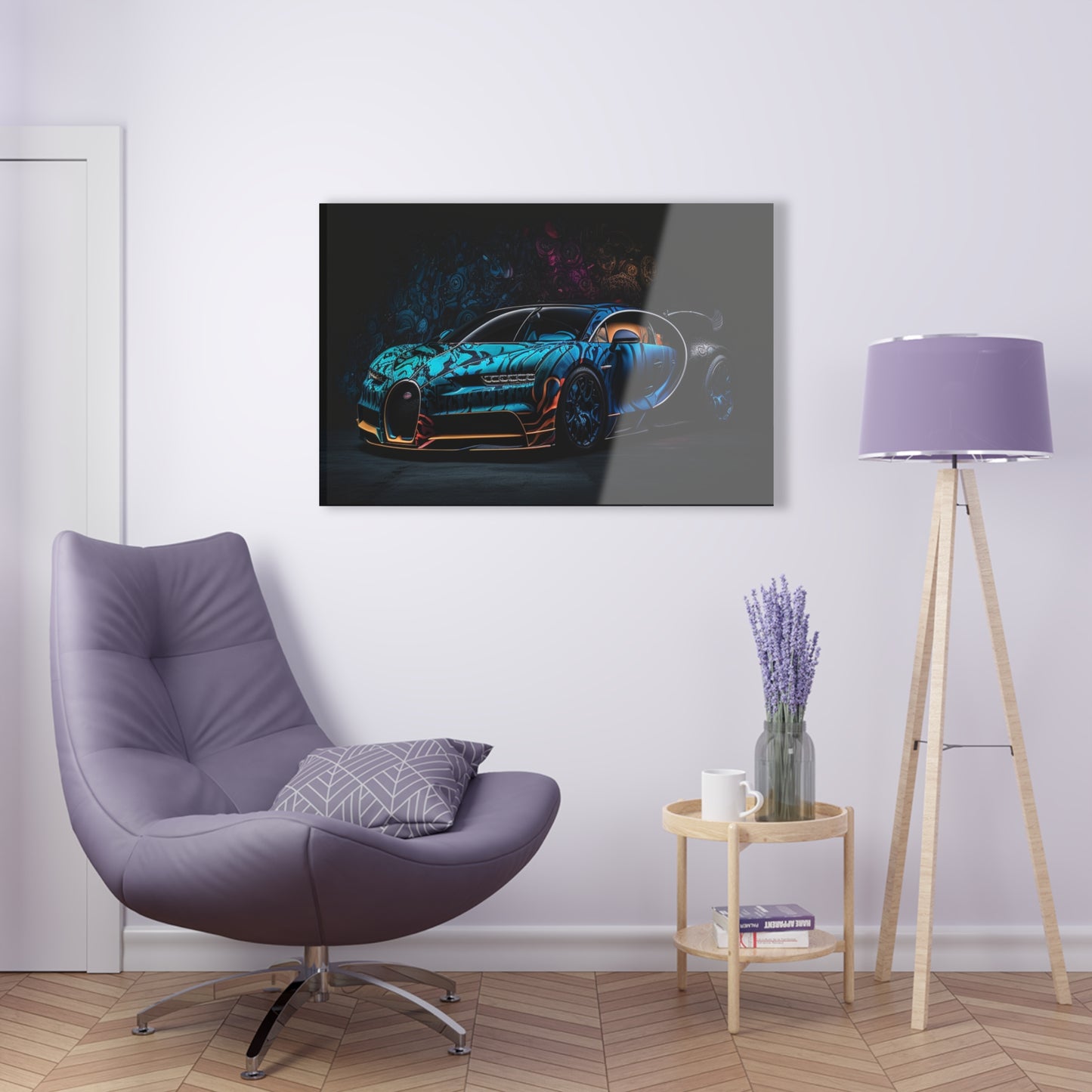 Acrylic Prints Bugatti Blue 3