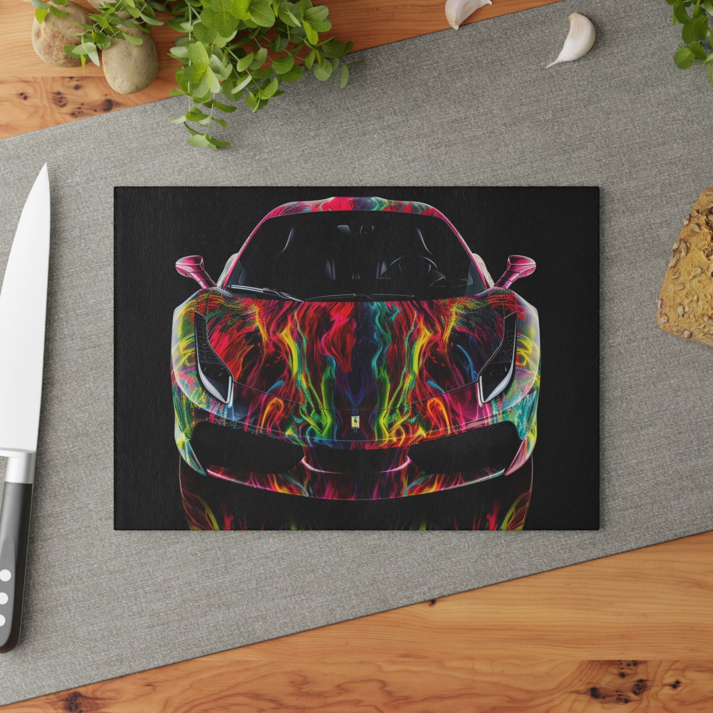 Glass Cutting Board Ferrari Color 1